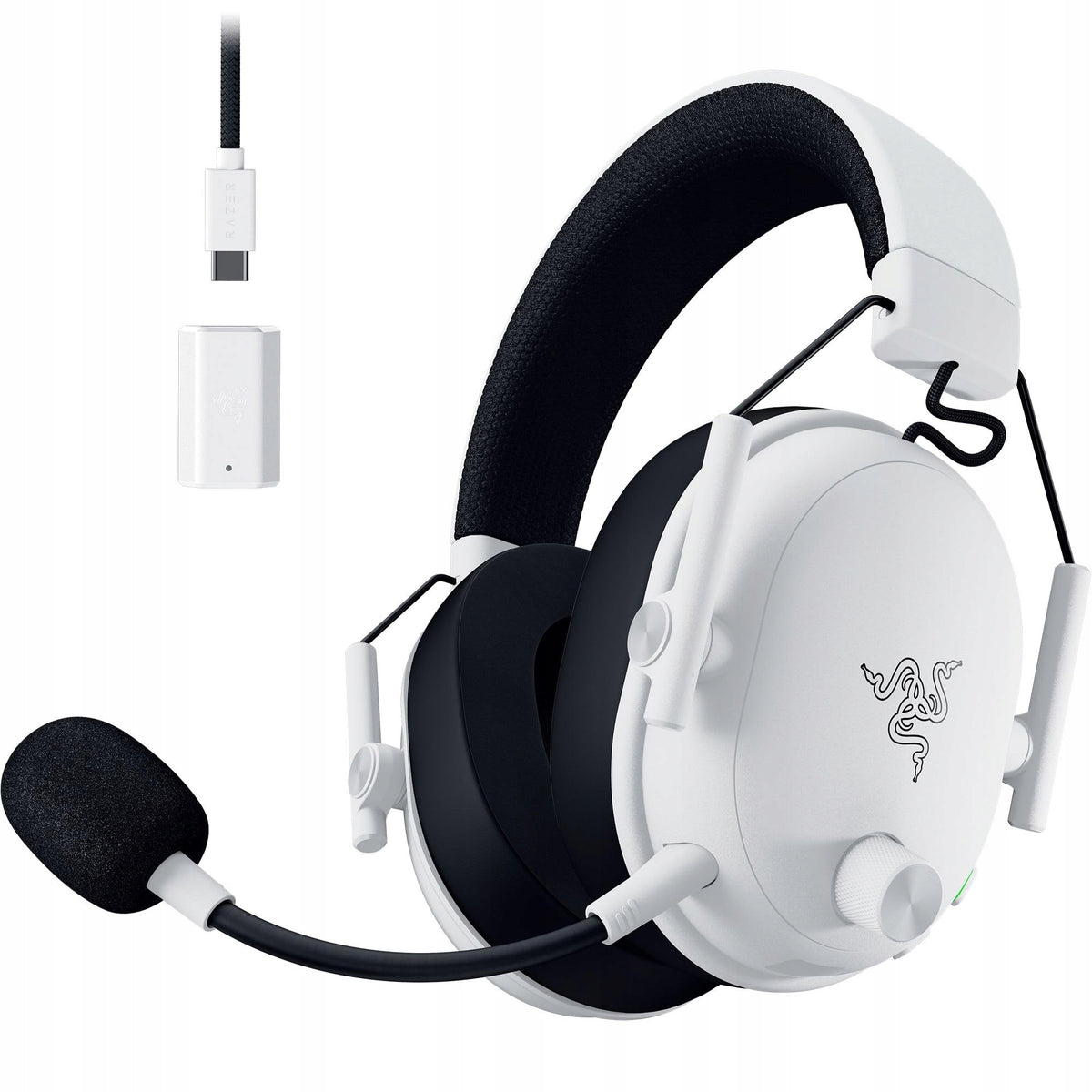 2X Headphones Razer BlackShark V3 White