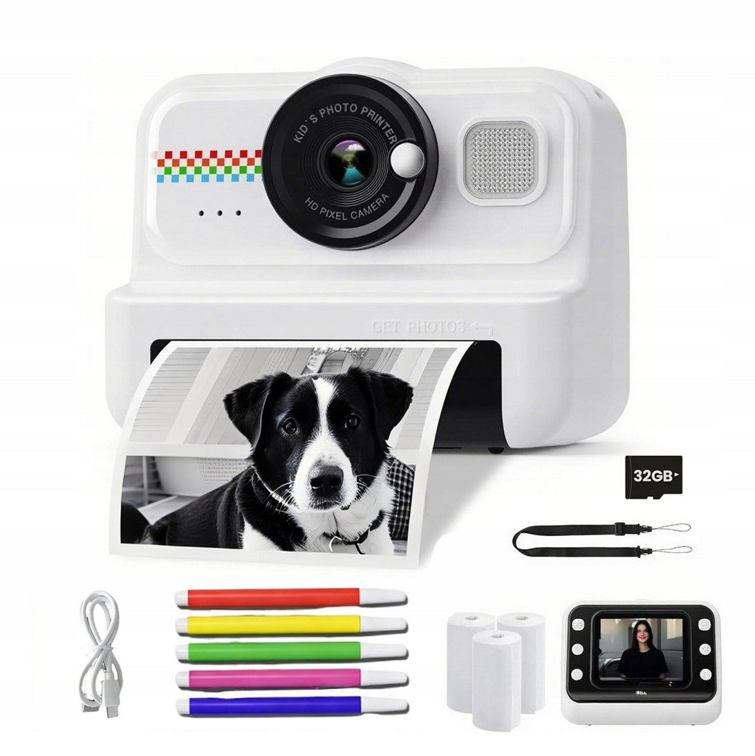 2X INSTANT CAMERA FOR CHILDREN WITH THREE ROLLS OF PRINTING PAPER Brand no brand