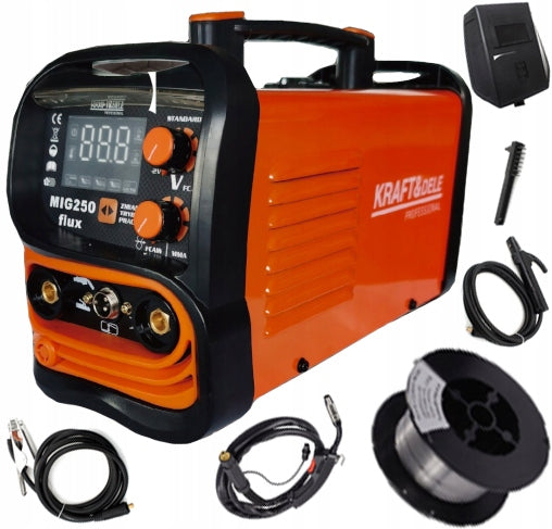 2X INVERTER Welder FLUX MIG MMA LIFT TIG 250A SEMI-AUTOMAT 4 Brand Kraft&Dele