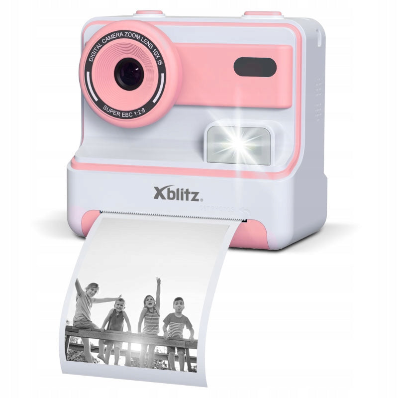 2X Instant Camera for Kids Xblitz Flash Pink with Thermal Printer Brand Xblitz