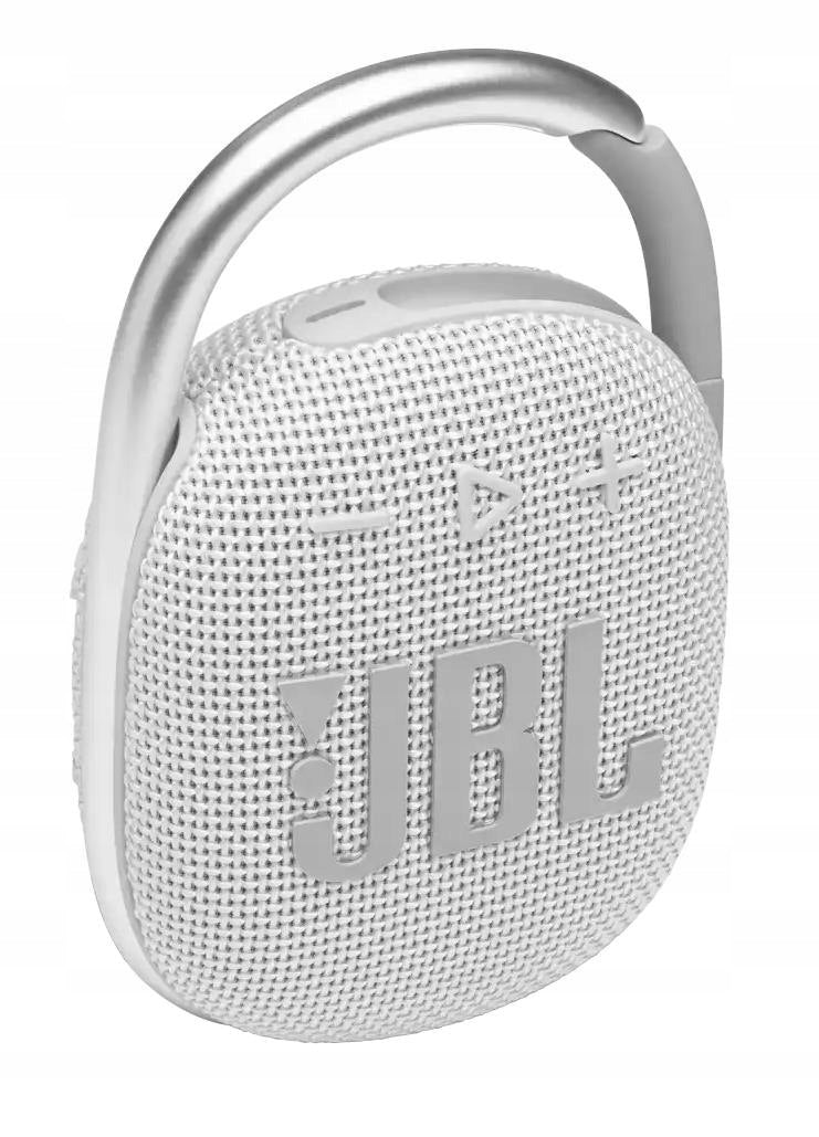 2X JBL Clip 4, BT Portable Speaker, White Brand JBL