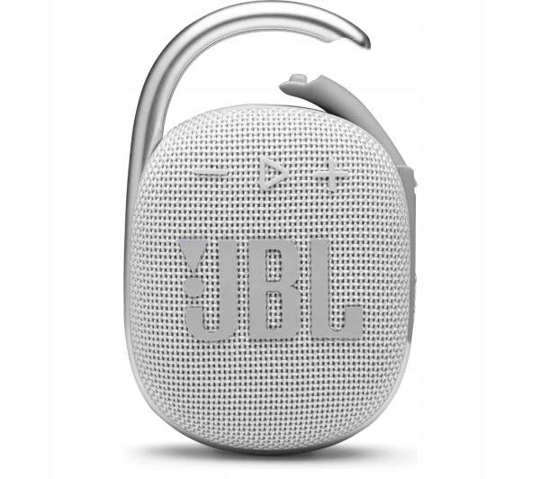 2X JBL Clip 4, BT Portable Speaker, White