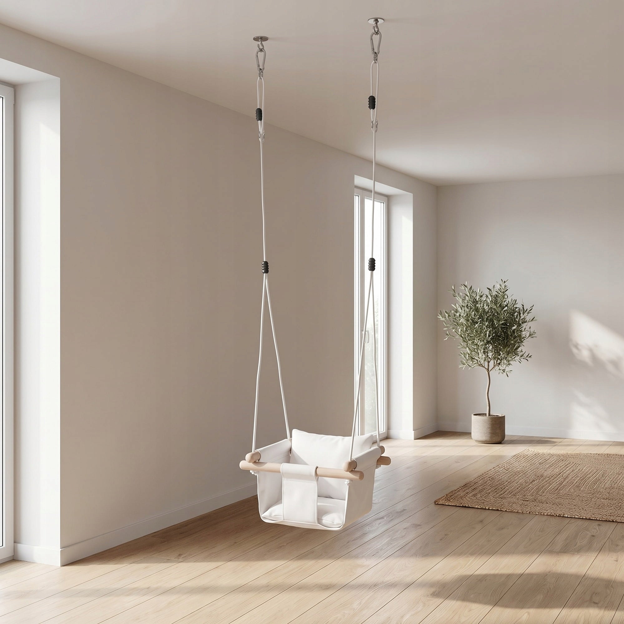 2X Junior Best Baby Swing - White Brand Małpiszon