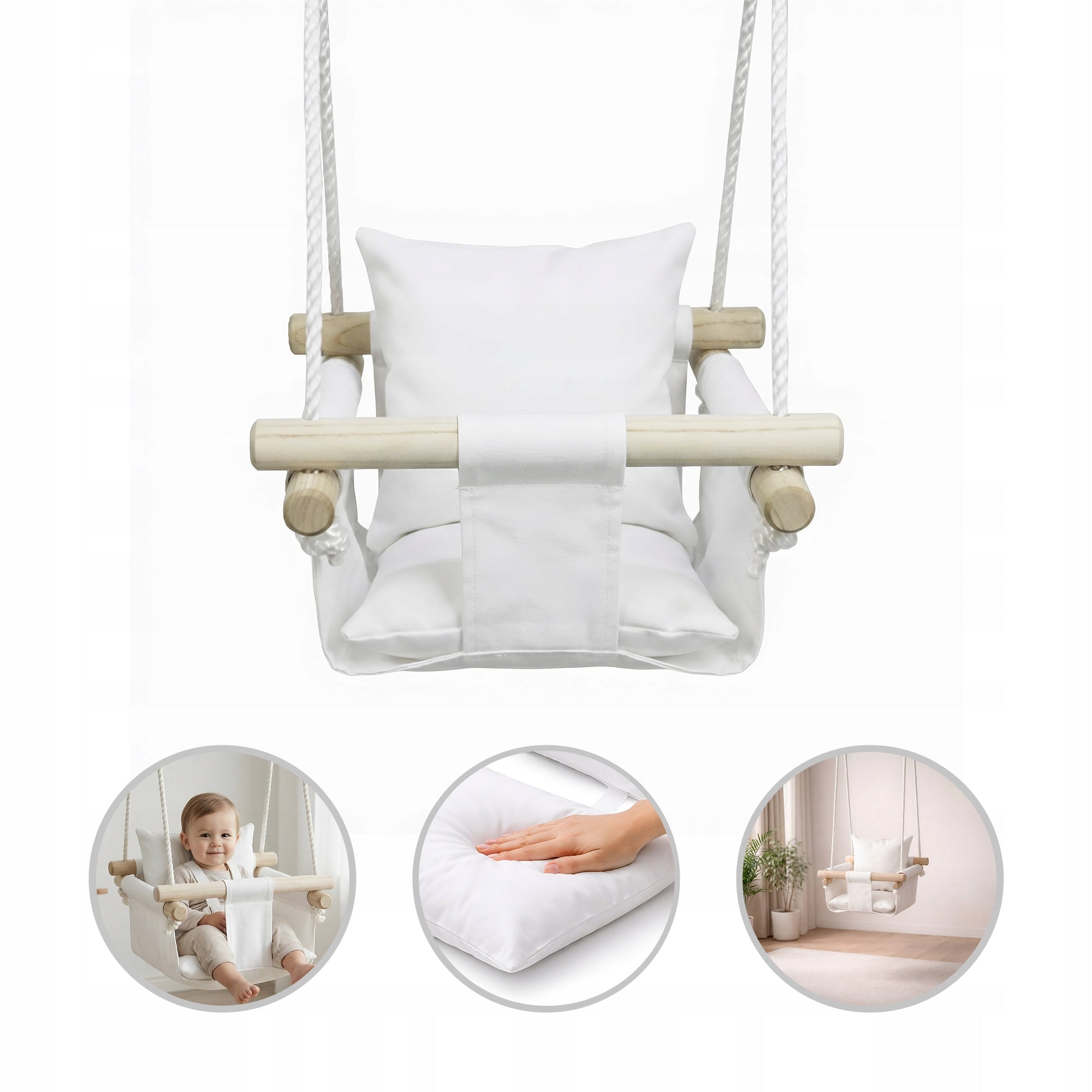 2X Junior Best Baby Swing - White
