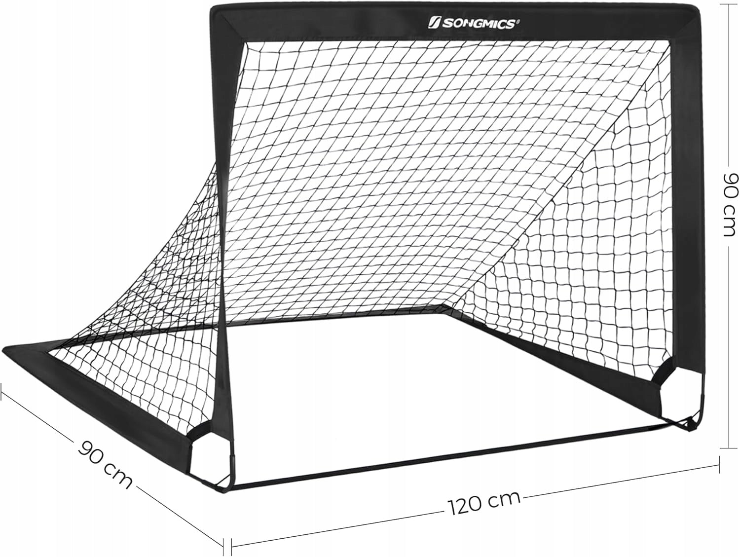 2X KIDS FOOTBALL GOAL FOLDING PORTABLE GARDEN TRAINING SET Packaging status original
