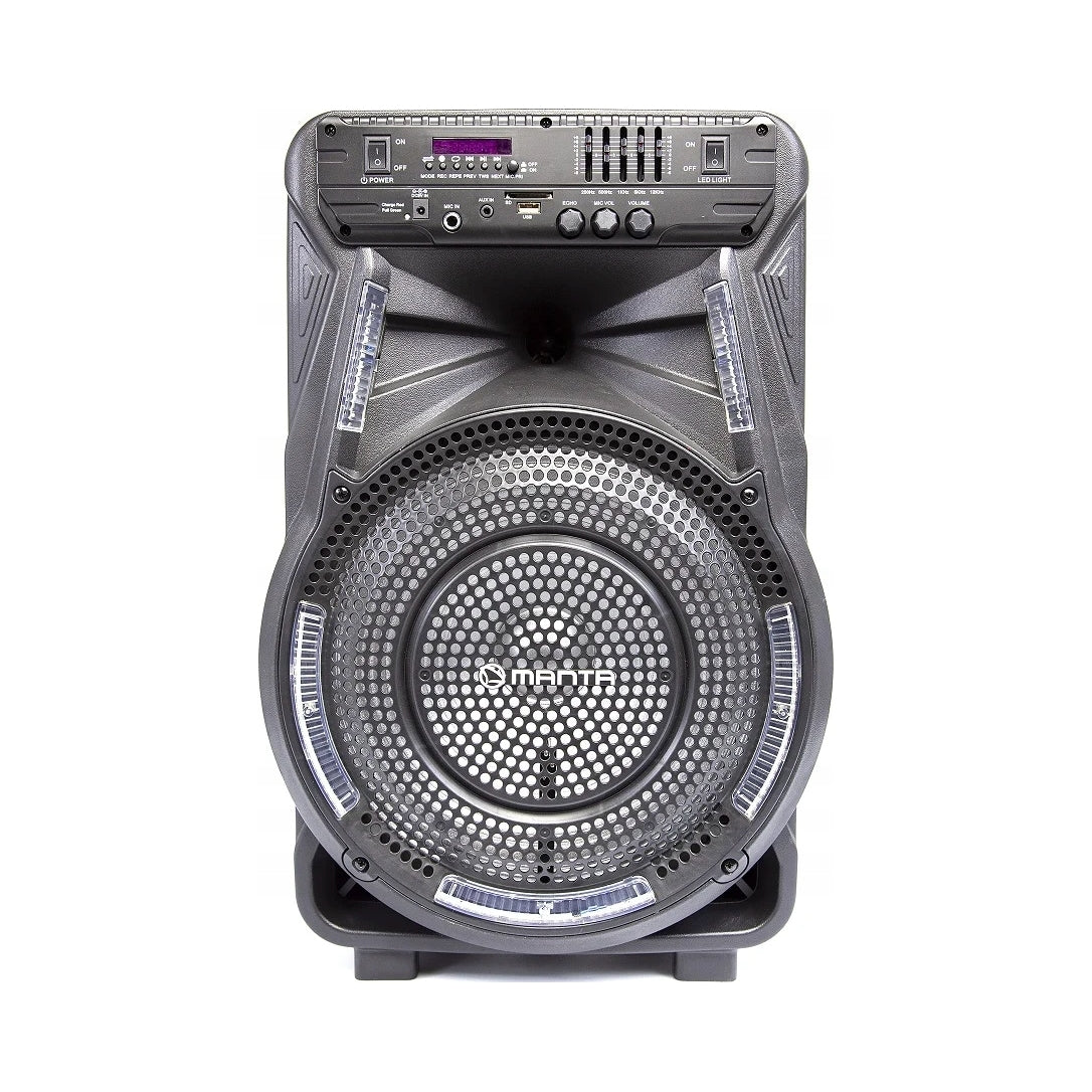 2X Karaoke Portable Bluetooth Speaker with Microphone Manta SPK5033 black 40