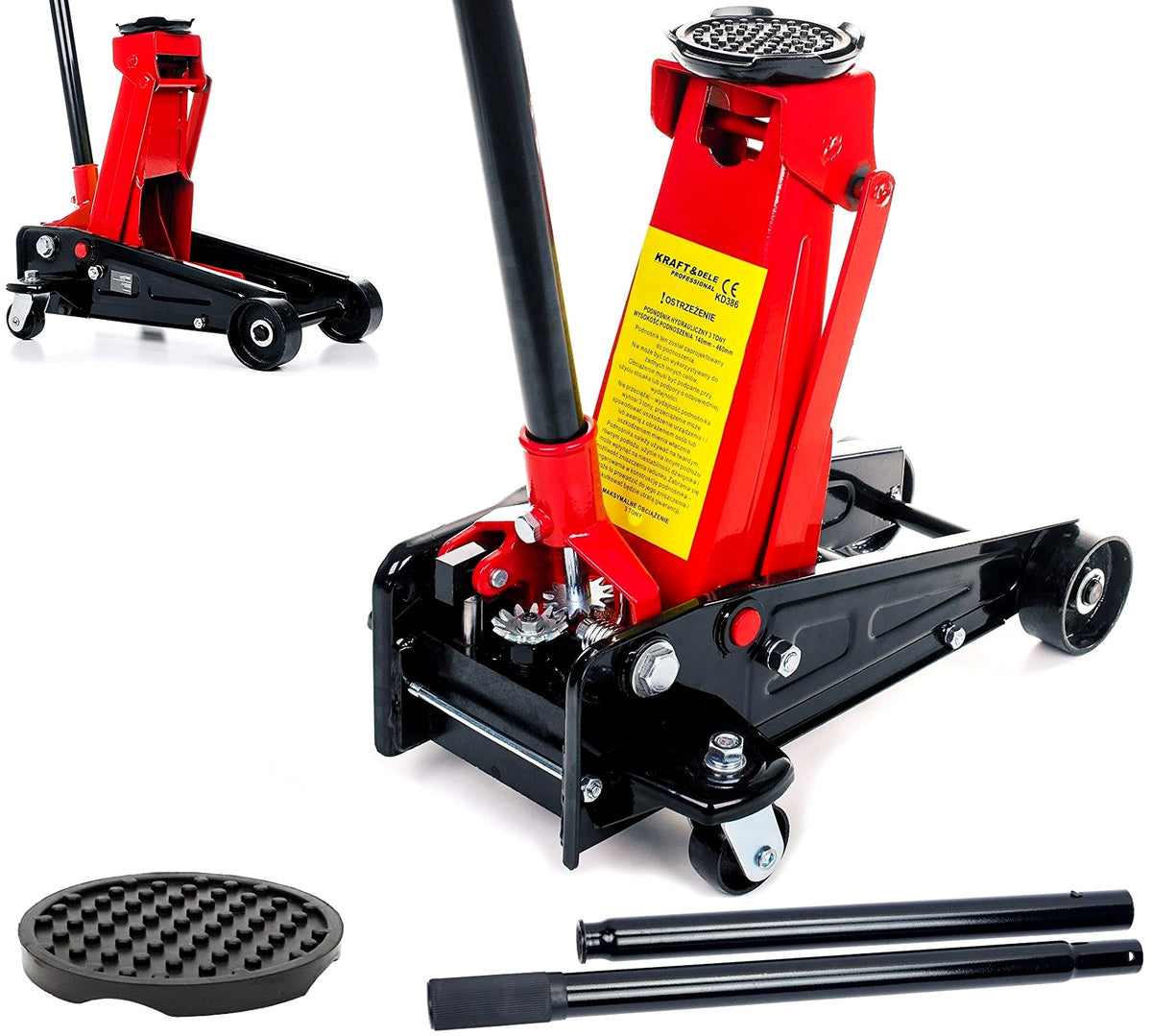 2X LIFT 3T 140-460MM HYDRAULIC FROG KD386