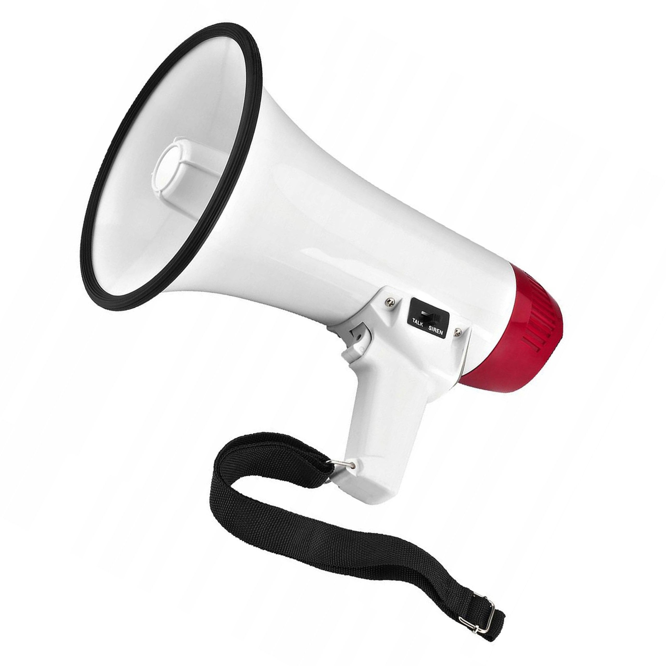 2X MEGAPHONE HANDHELD SPEAKER PORTABLE LIGHT ALARM SIREN MONACOR TM-10 Brand Monacor