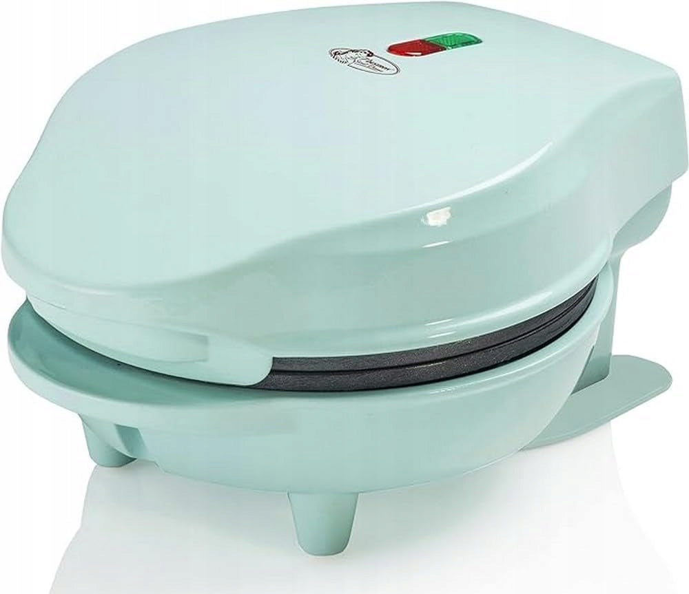 2X MINI RETRO WAFFLE IRON 550W COATING NON-STICK INDICATOR LIGHT