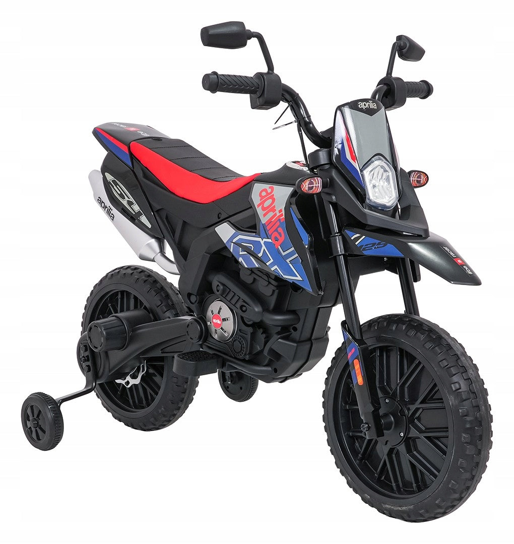2X MOTOR FOR CHILDREN on battery APRILIA RX registration name SIDE WHEELS Brand Ramiz