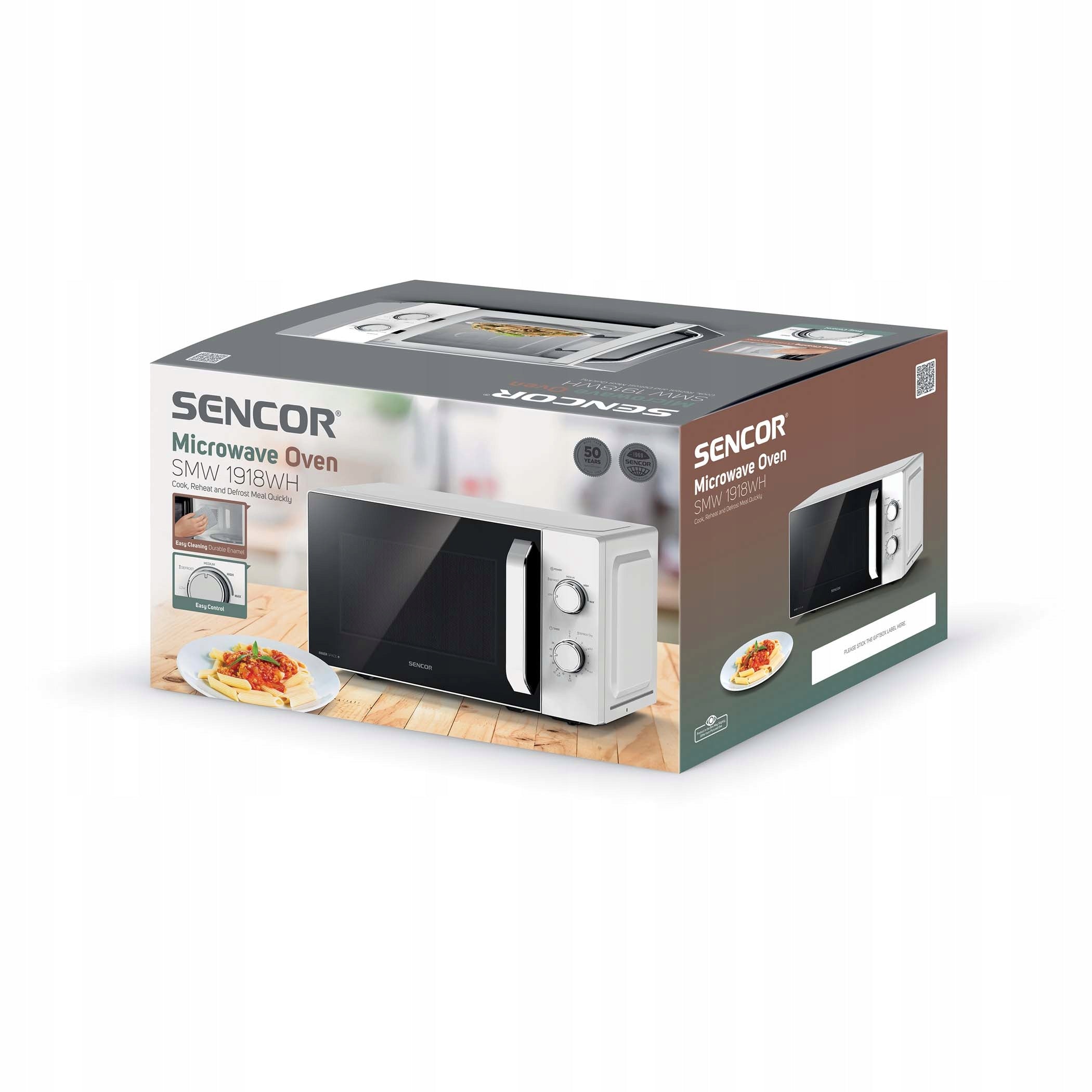 2X Microwave White Sencor SMW 1918WH Timer 20L Model SMW 1918WH