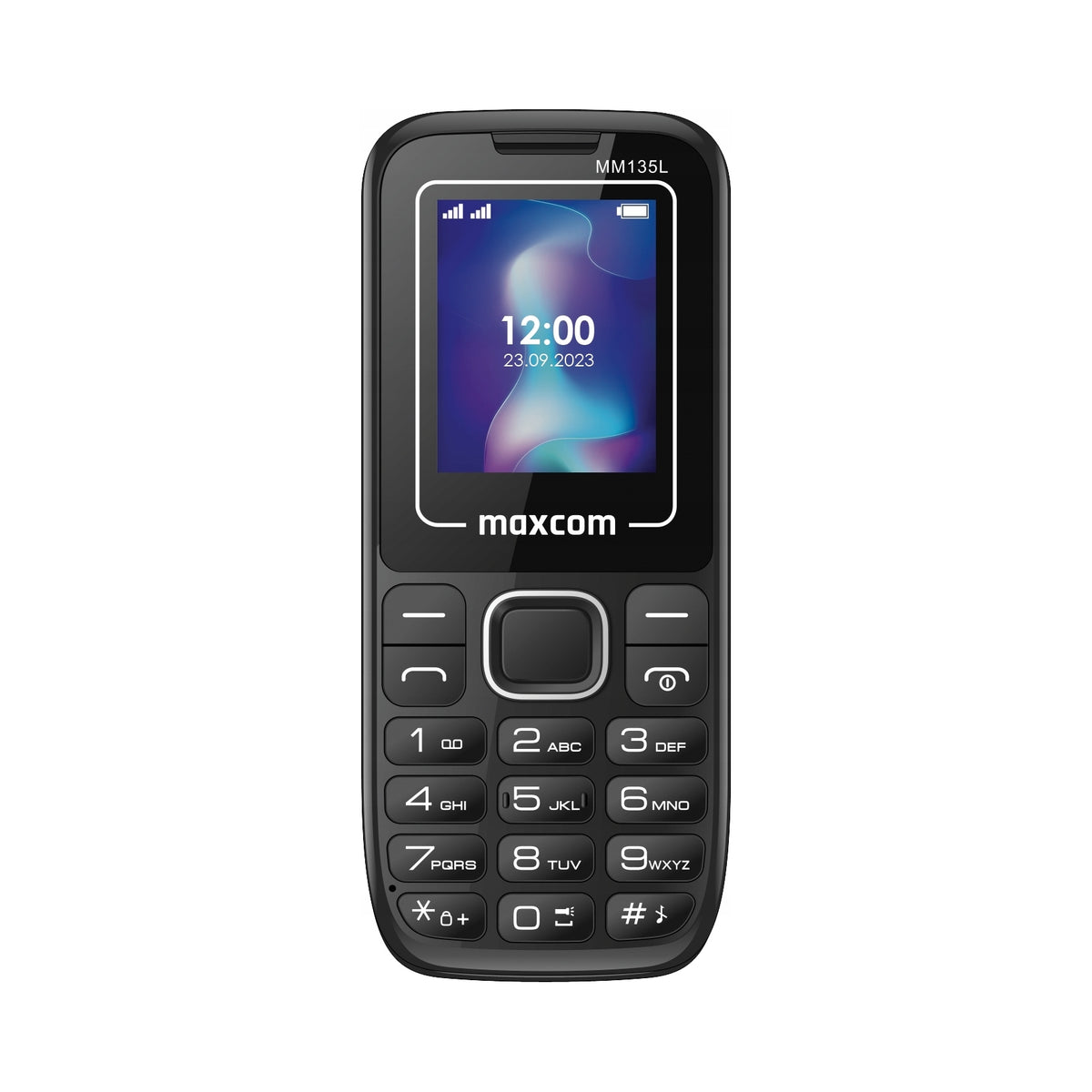 2X Mobile Phone MAXCOM Classic MM135 Light Black & Blue