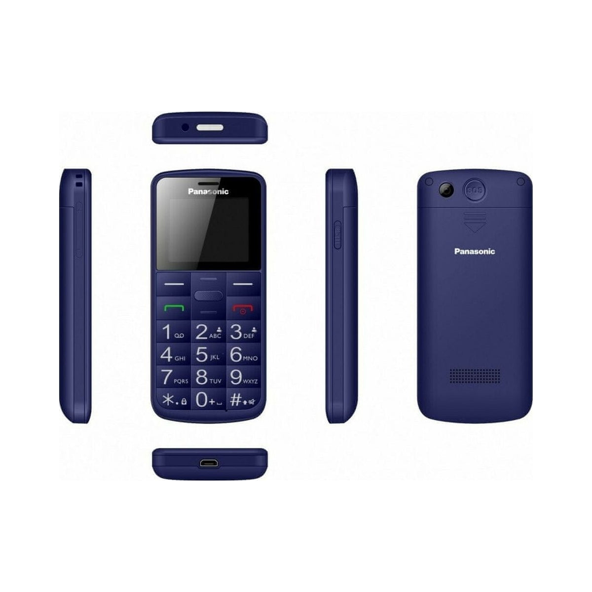 2X Mobile phone Panasonic KX-TU110 512 MB / 32 MB blue