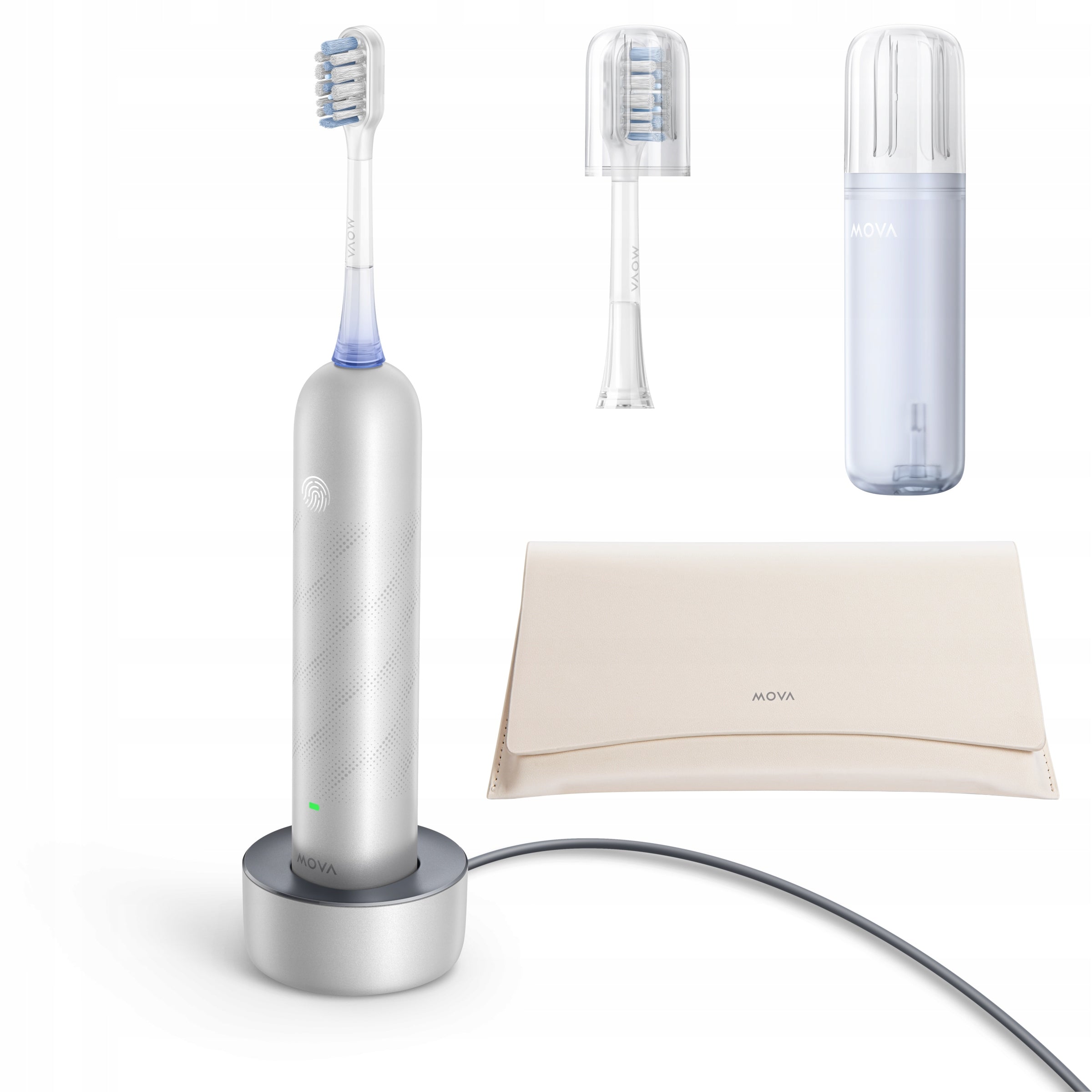 2X Mova Fresh Pro Silver Electric Toothbrush