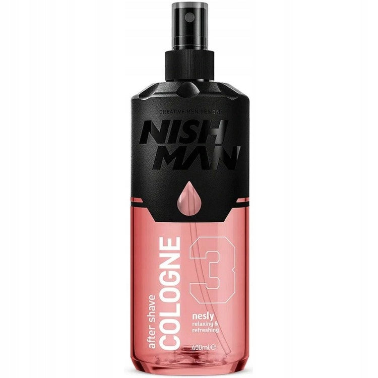 2X NISHMAN AFTER SHAVE COLOGNE SPRAY NO. 03 NESLEY 400 ML Packaging status original