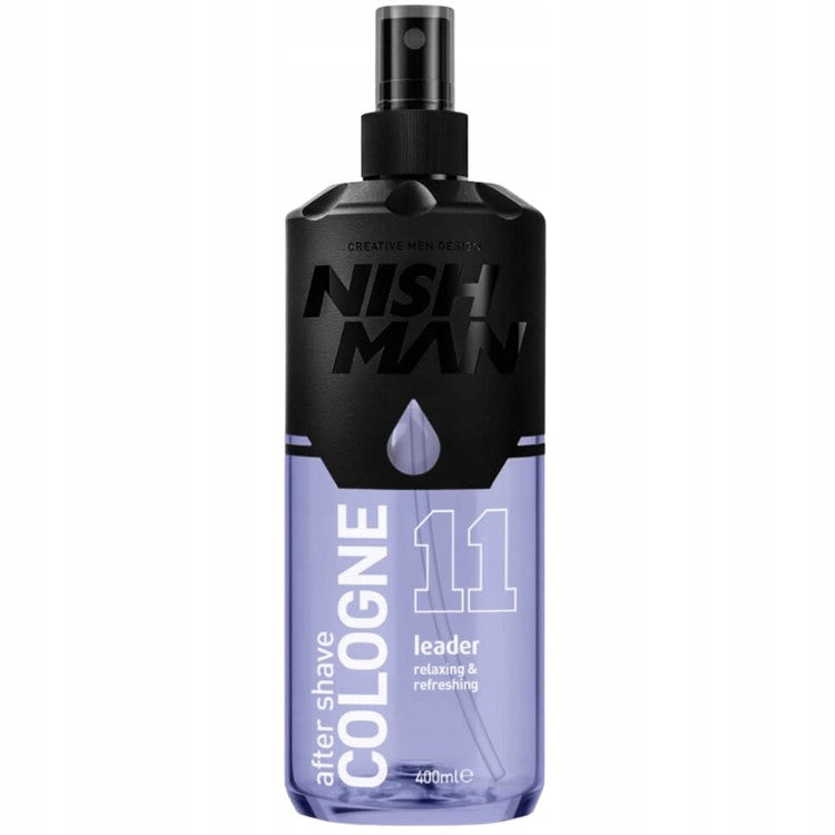 2X NISHMAN COLOGNE SPRAY NO. 11 LEADER AFTER SHAVE COLOGNE 400 ML Packaging status original