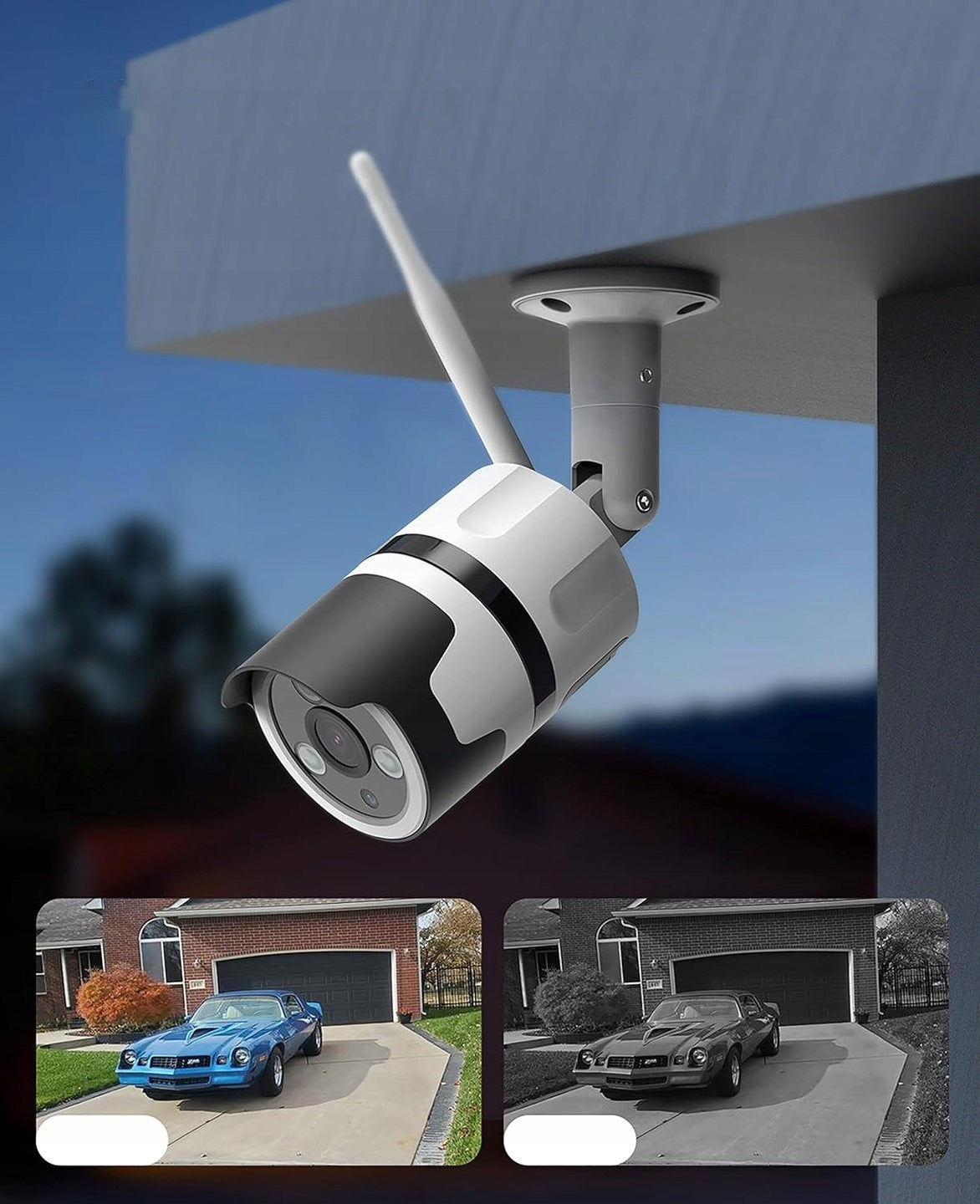 2X OUTDOOR IP WIFI THERMAL IMAGING CAMERA Full HD 1080P MOTION DETECTION SD IR Model 764JBU