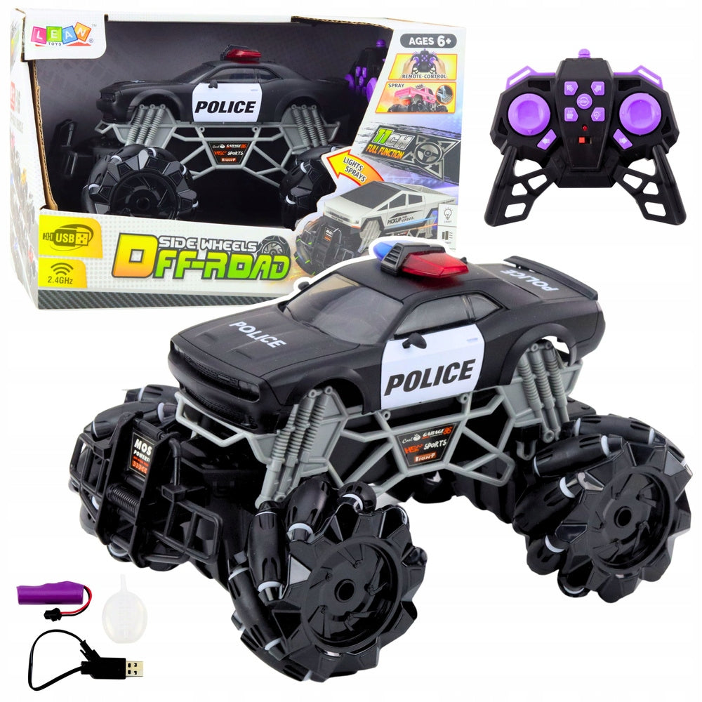 2X Off-Road Car Police Remote Controlled RC Light Smoke Effect 1:1
