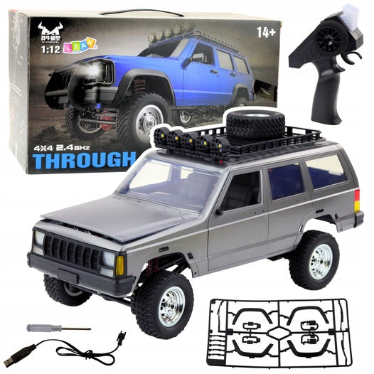 2X Off-Road RC Car 4x4 MN78 Silver Scale 1:12