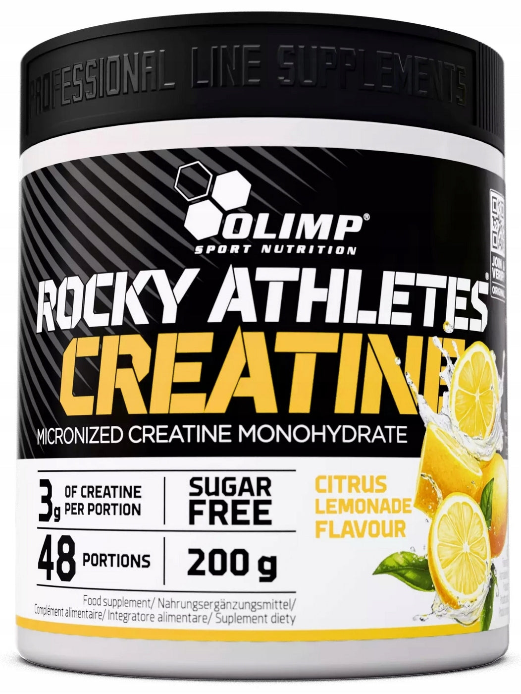 2X Olimp Rocky Athletes Creatine 200 g Citrus Lemonade Creatine Monohydrate Expiration date not specified