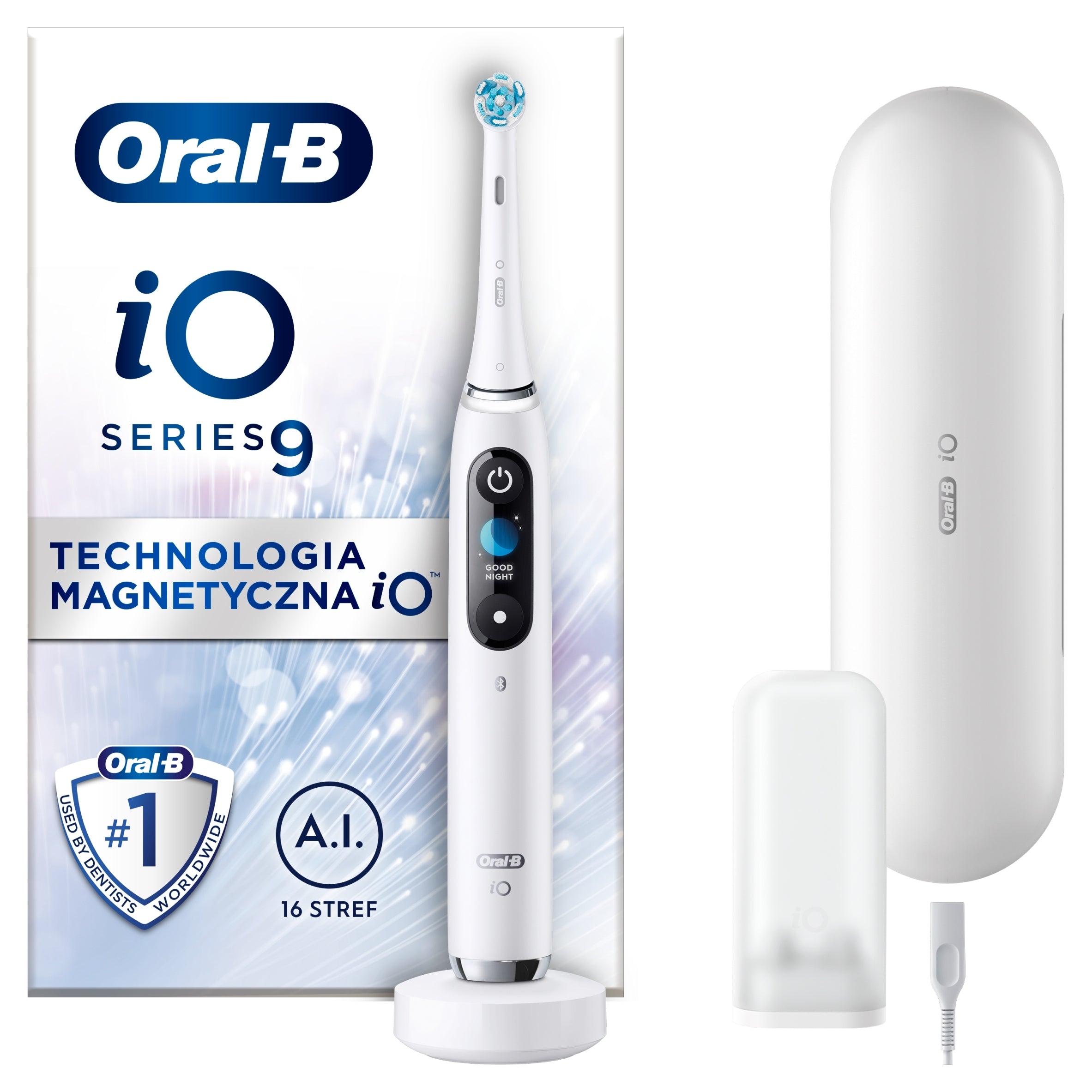 2X Oral-B iO Series 9 Magnetic Electric Toothbrush with Charging Case