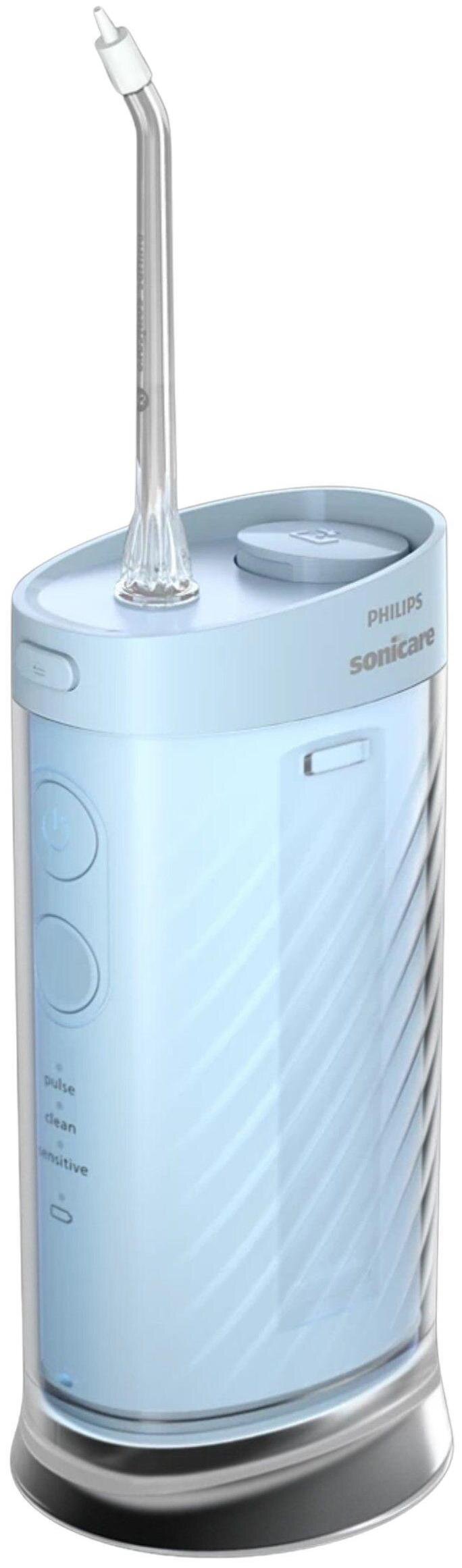 2X PHILIPS Sonicare Compact Flosser 1000 HX3333/24 Blue