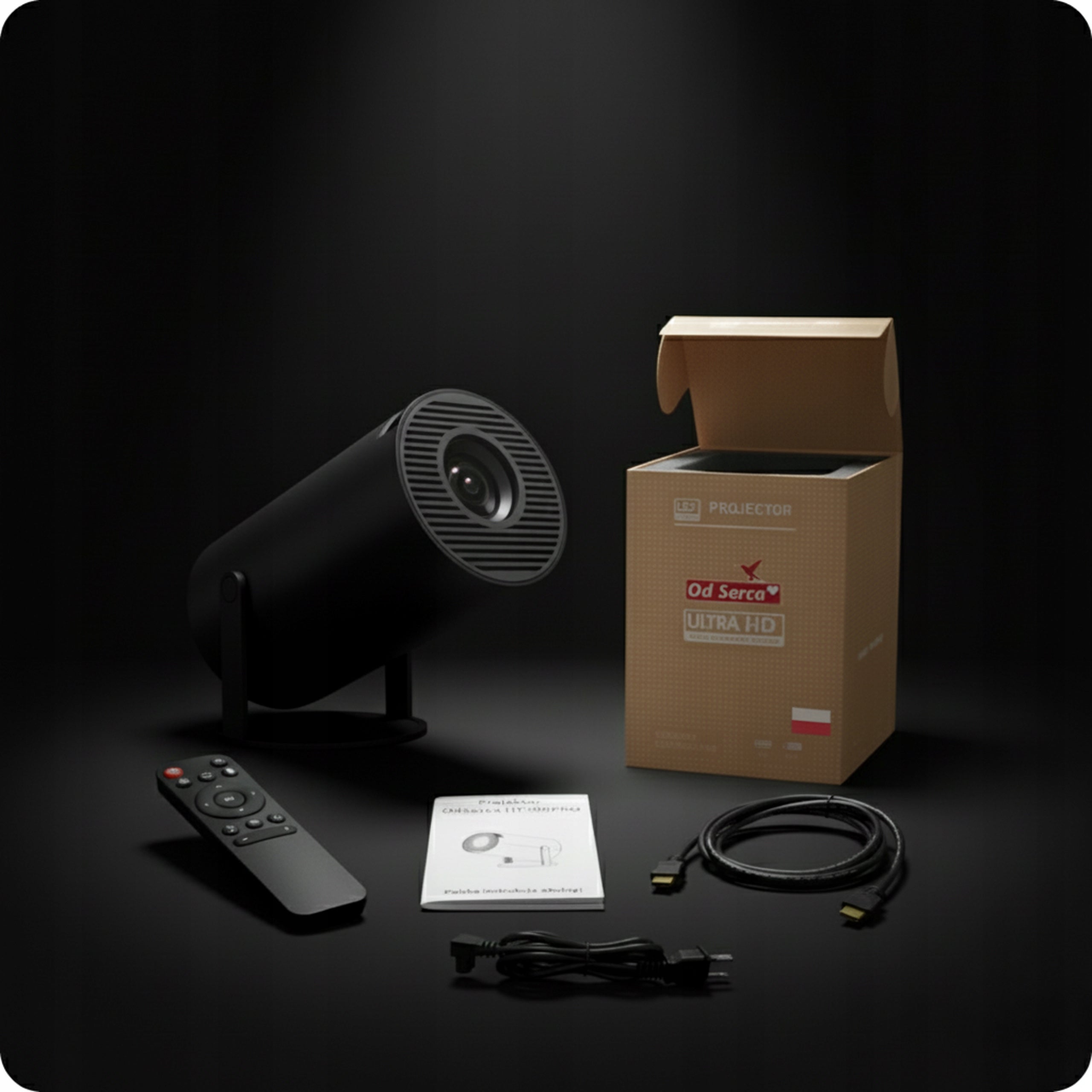 2X PROJECTOR ANDROID TV WIFI PORTABLE SPEAKER BLACK BLUETOOTH MIN