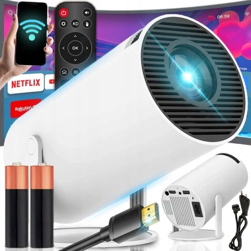 2X PROJECTOR FULL HD PORTABLE WIFI 1080P 4K USB REMOTE CONTROL IOS ANDROID Brand no brand
