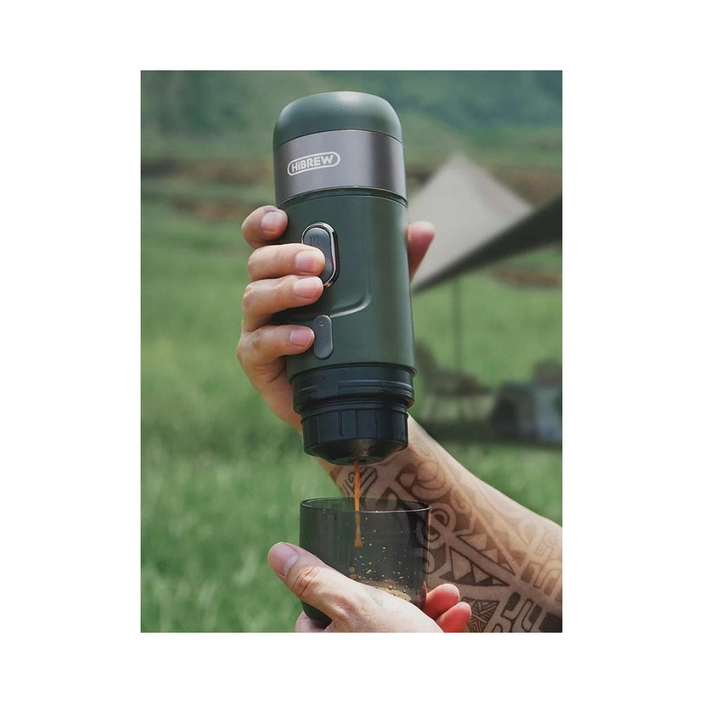 2X Portable 3-in-1 Coffee Maker with HiBREW H4B_GN Case