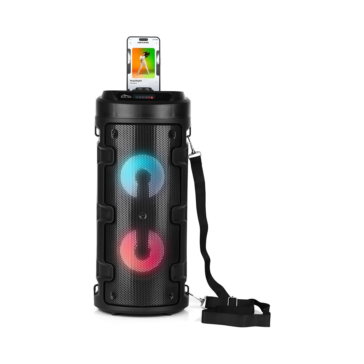 2X Portable Speaker Partybox Keg BT MT3165 black Karaoke Bluetooth 1000W
