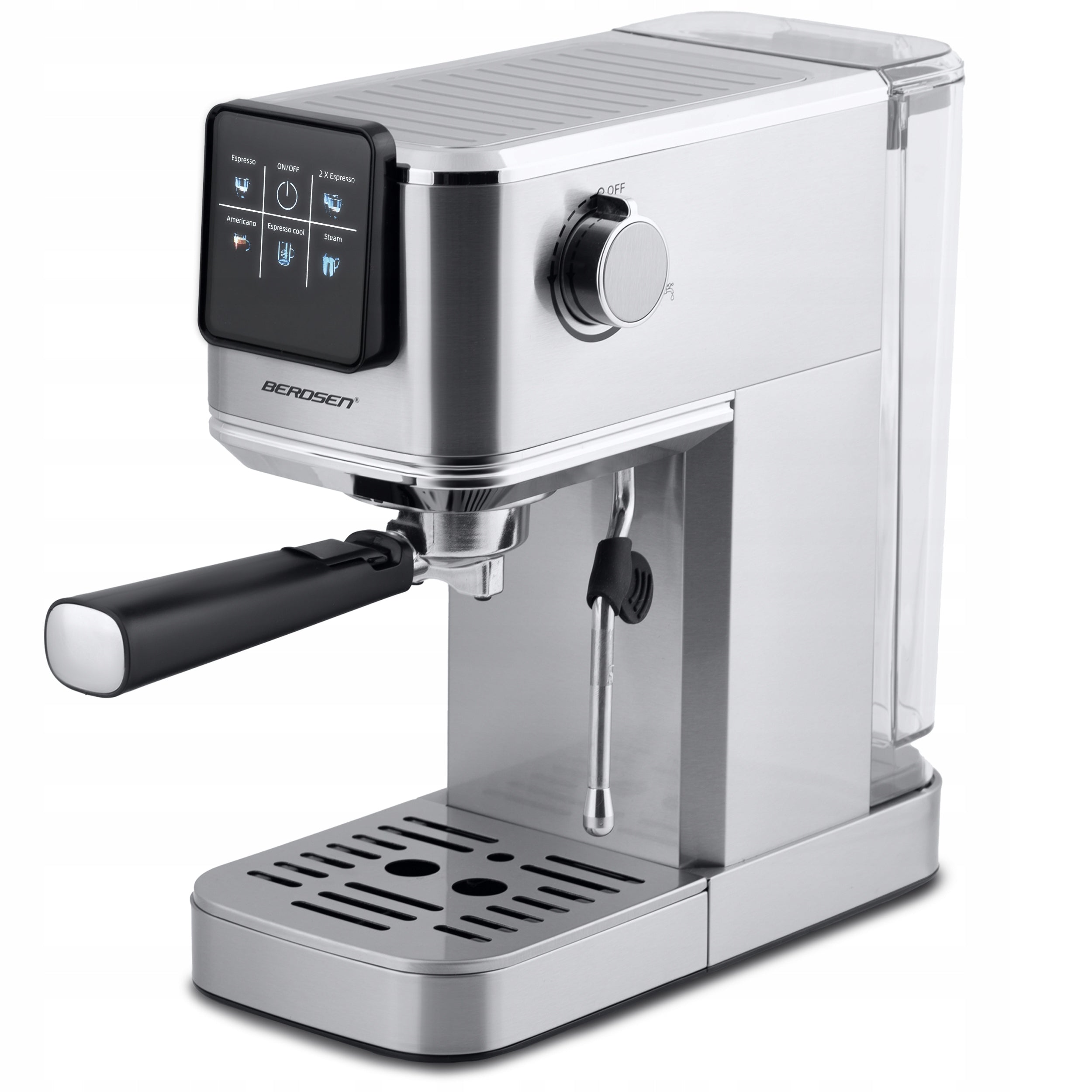 2X Pressure flask coffee maker with frother 20 bar Berdsen