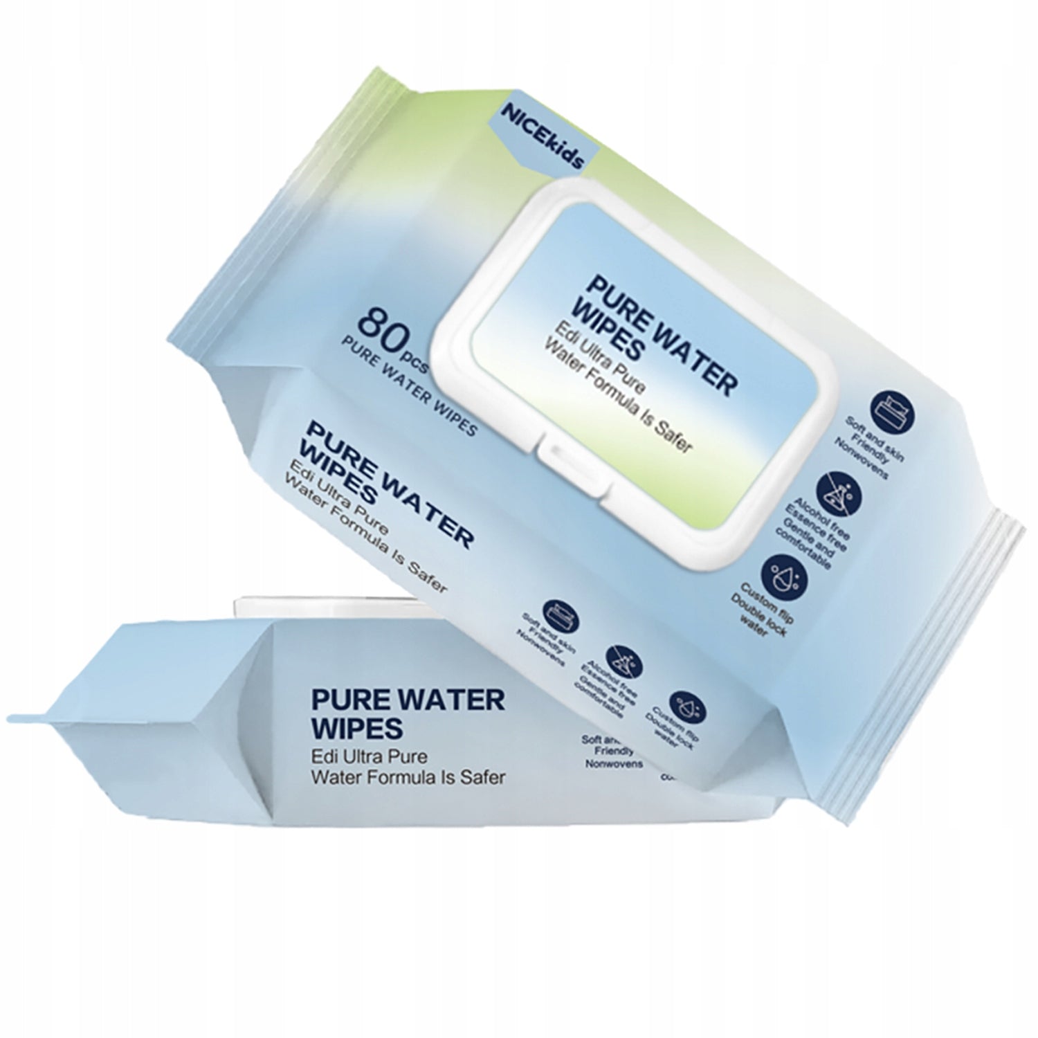 2X Pure Water Wipes 99,9% Water Wipes 12x80 Pcs Manufacturer code Pure Water Wipes 99,9% wody