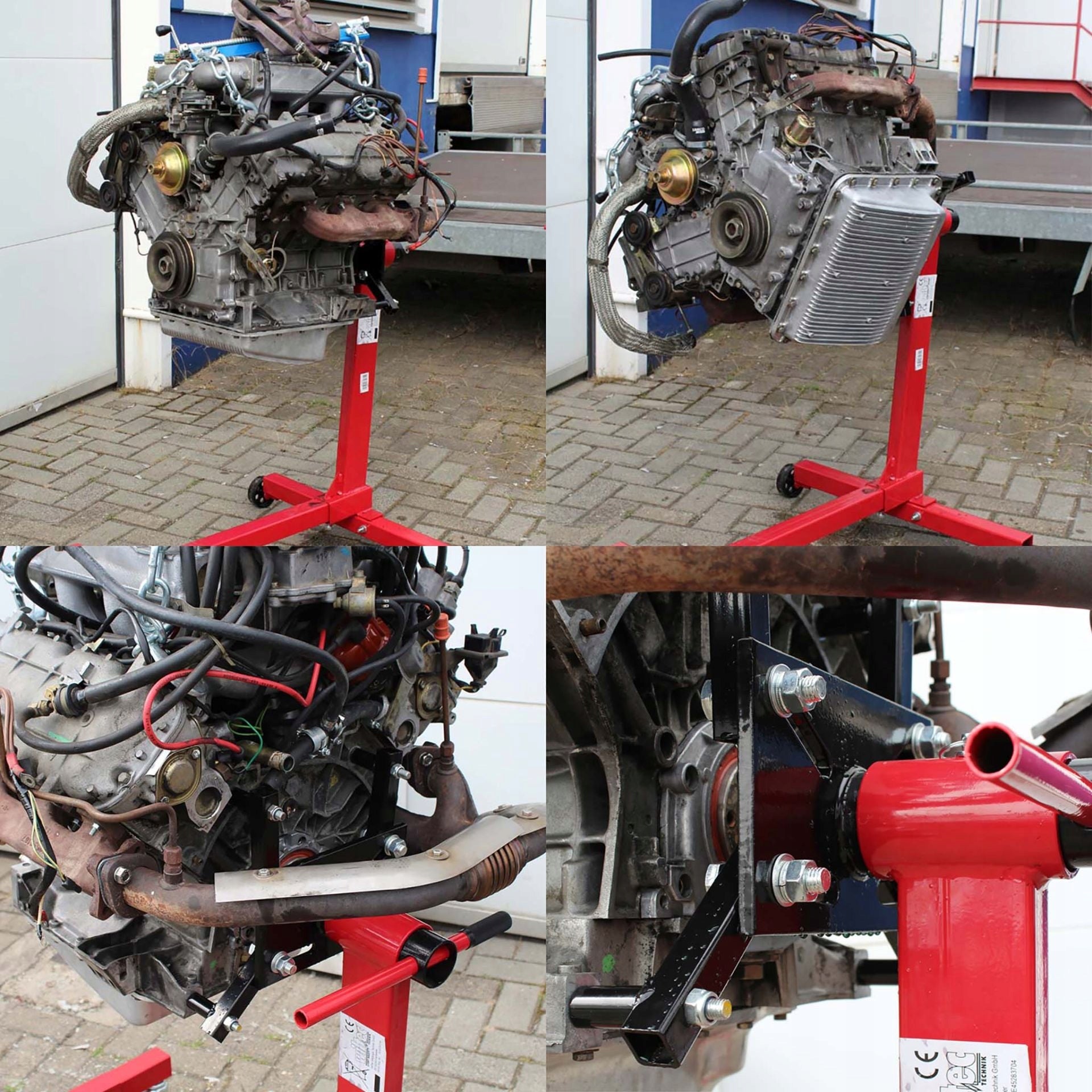 2X RACK FOR MOUNTING ENGINE AND GEARBOX 450 KG ROTARY FOLDING Product weight with unit packaging 18.2 kg