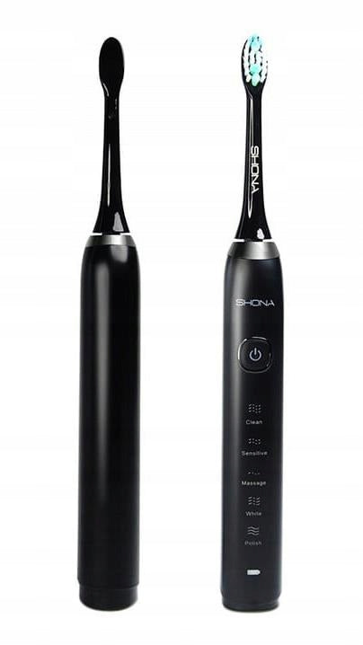 2X SHONA SONIC TOOTHBRUSH SONIC BLACK Brand SHONA