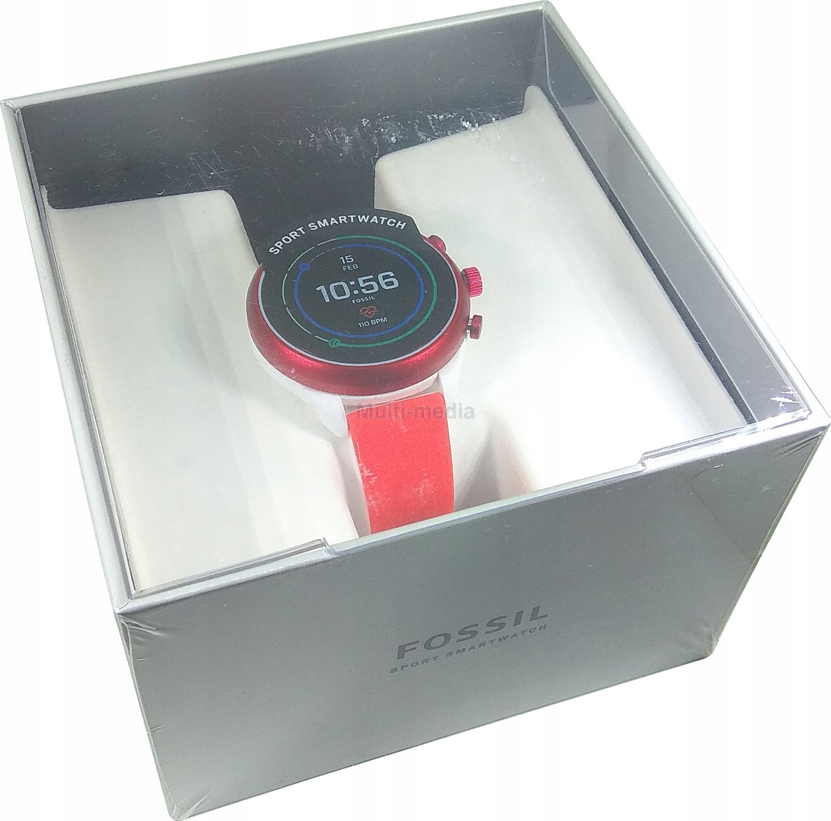 2X SMARTWATCH FOSSIL SPORT FTW6027 WATCH 41MM WEAR OS RED
