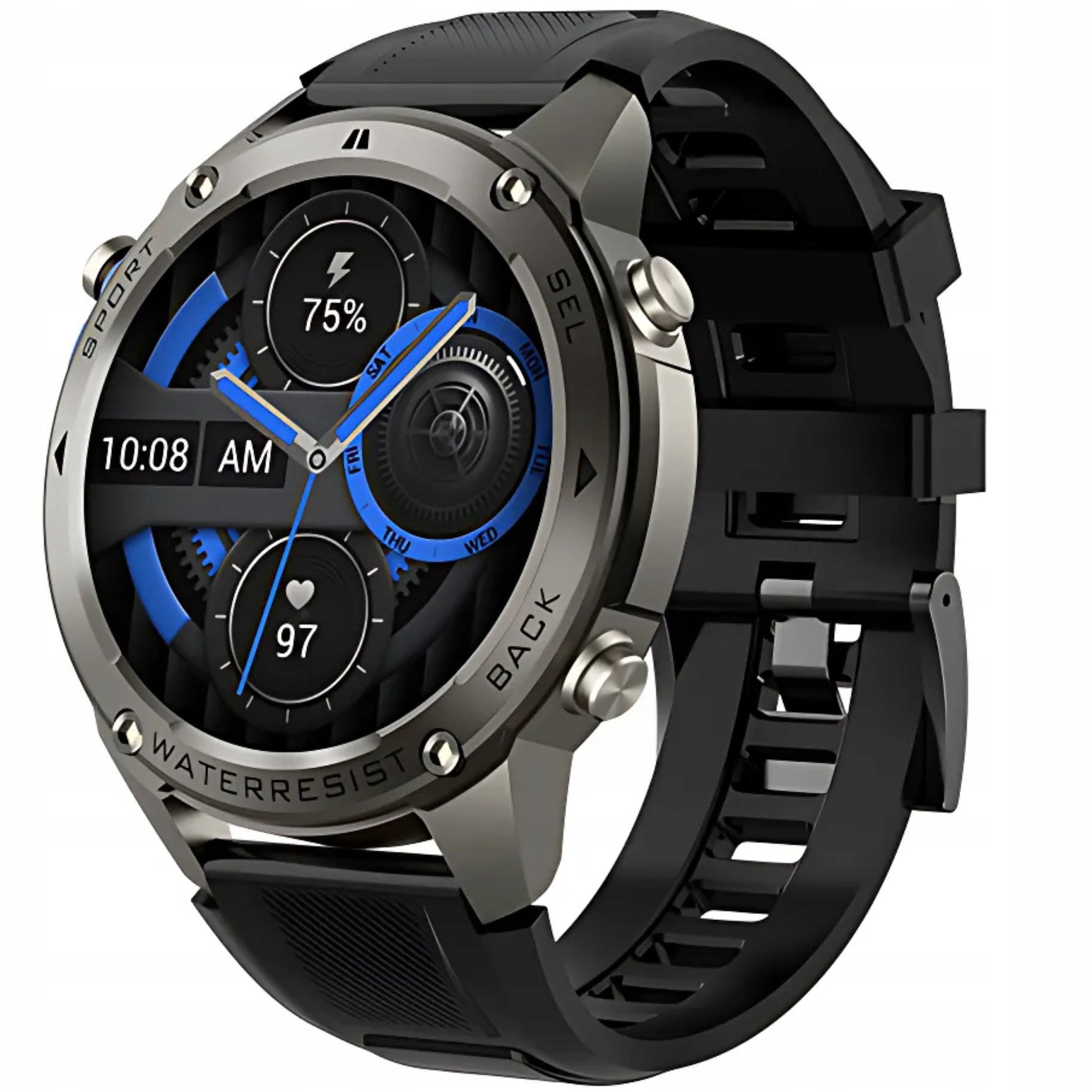 2X SMARTWATCH WATCH MEN'S GPS TALK WATERPROOF MENU PL SMART SPORT IP6