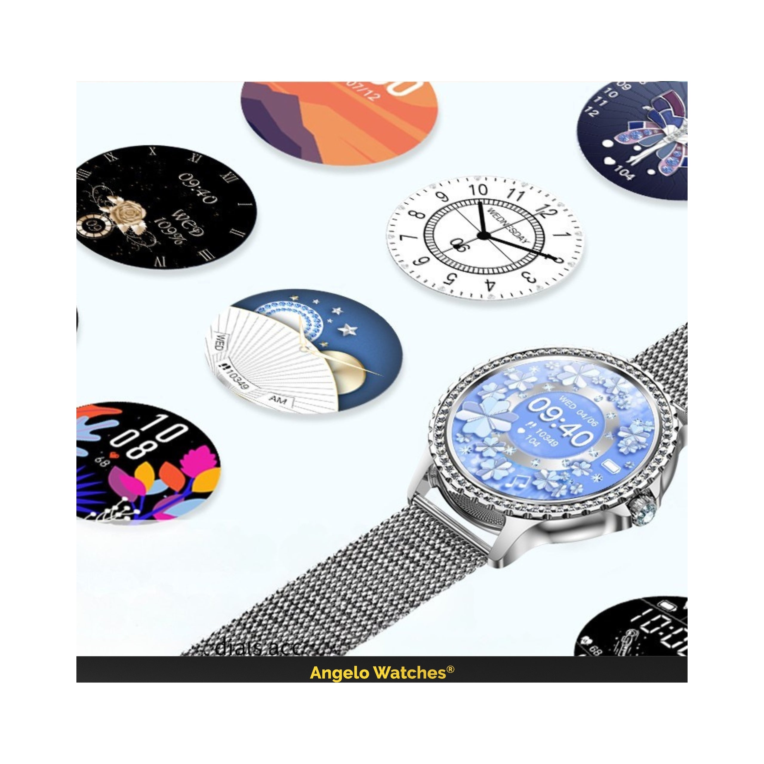 2X SMARTWATCH WOMEN'S WATCH POLISH MENU SMART WATCH FOR WOMEN P