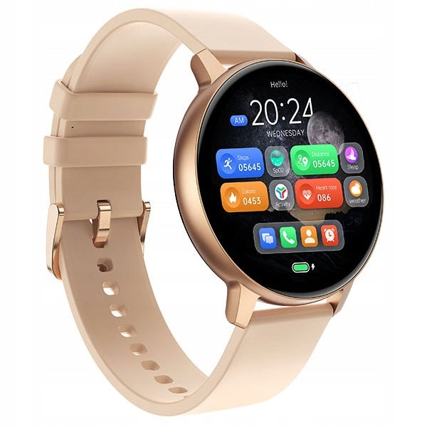 2X SMARTWATCH WOMEN'S WATCH POLISH MENU TALK FUNCTION GOLD SPORT CIRCLE Model other