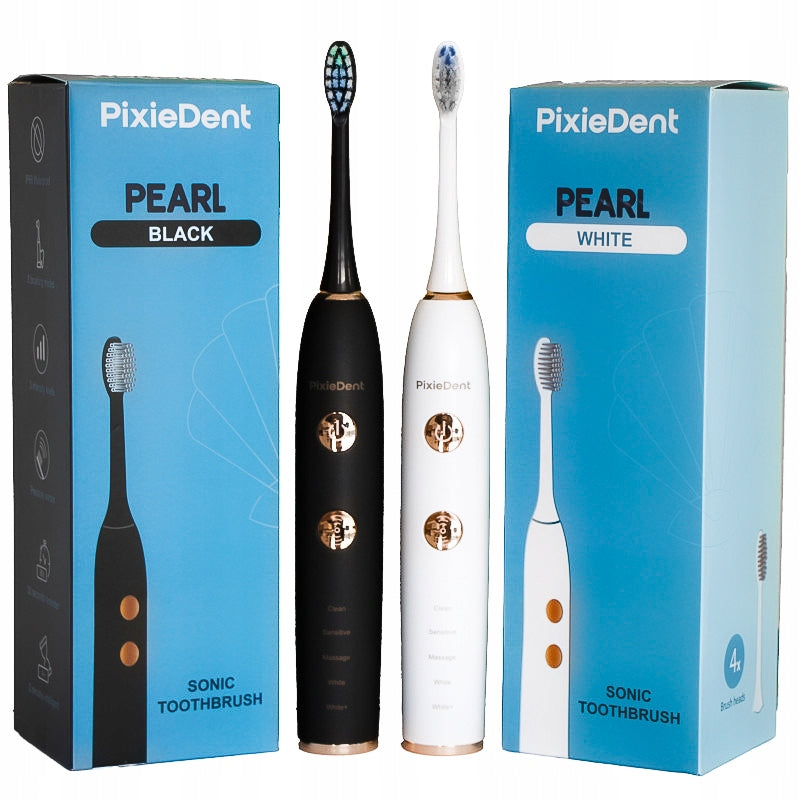 2X SONIC TOOTHBRUSH 4 TIPS WHITENING POLISHING KIT