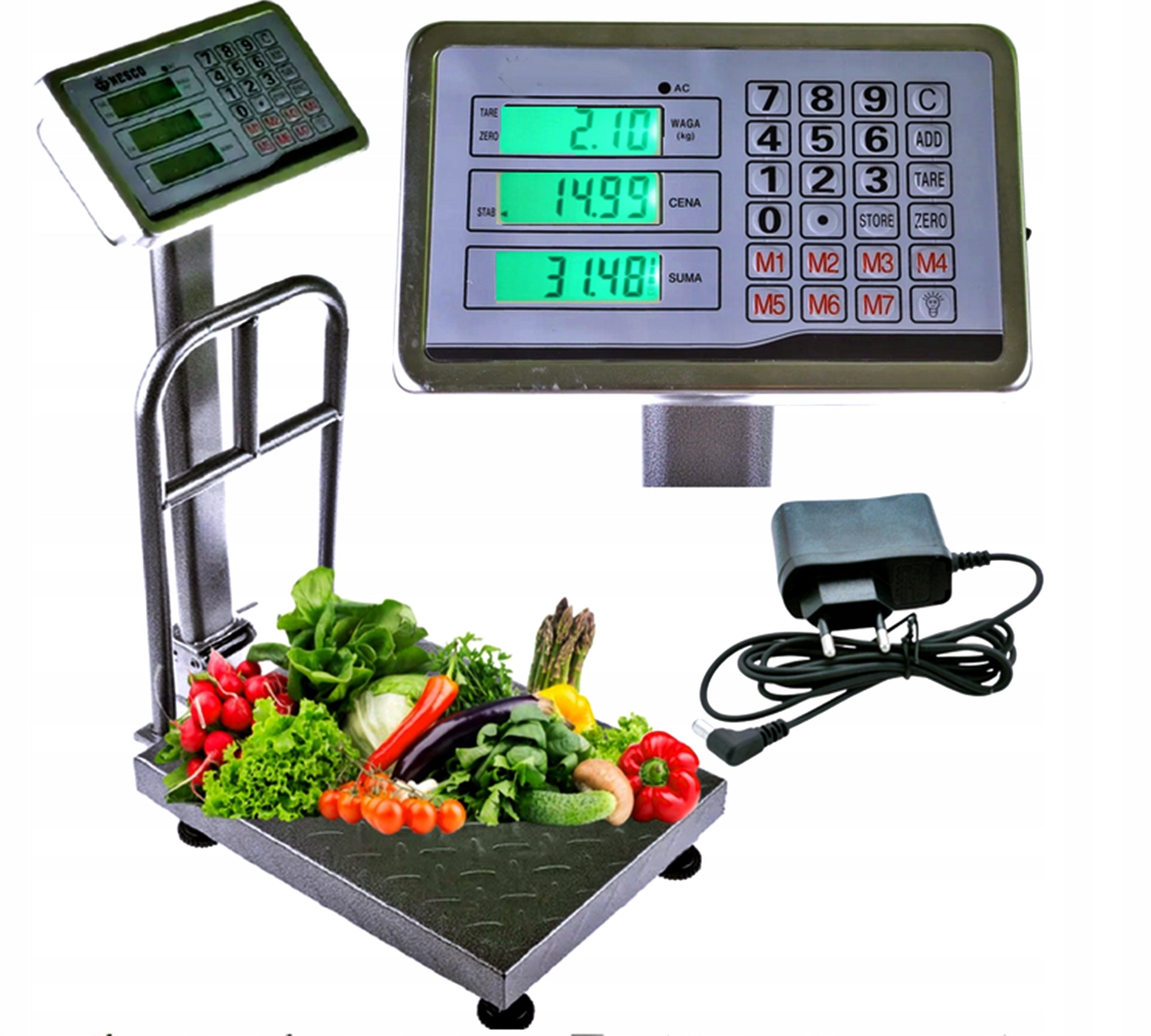 2X STORAGE SCALE SHOP ELECTRONIC LCD DISPLAY 300kg