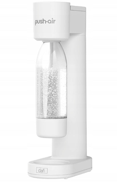 2X Saturator Dafi PushAir with CO2 cartridge + bottle 0,7l White and silver Brand Dafi