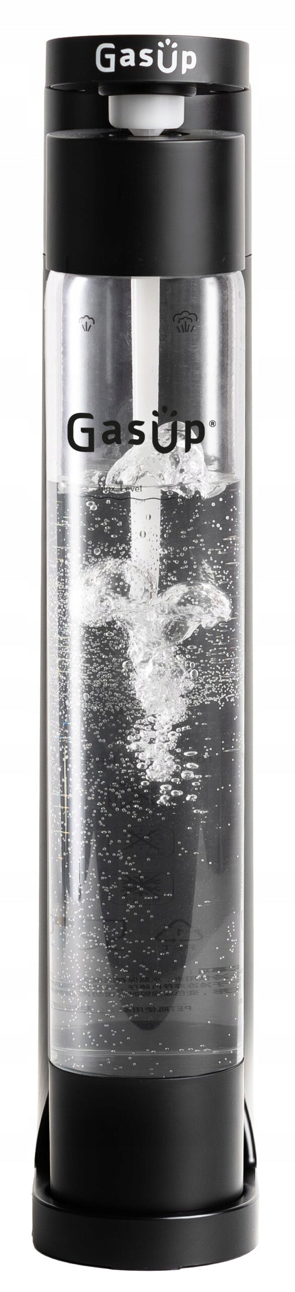 2X Saturator GasUp Quokka Black with 0,8L Bottle and CO2 Cylinder Brand GAS