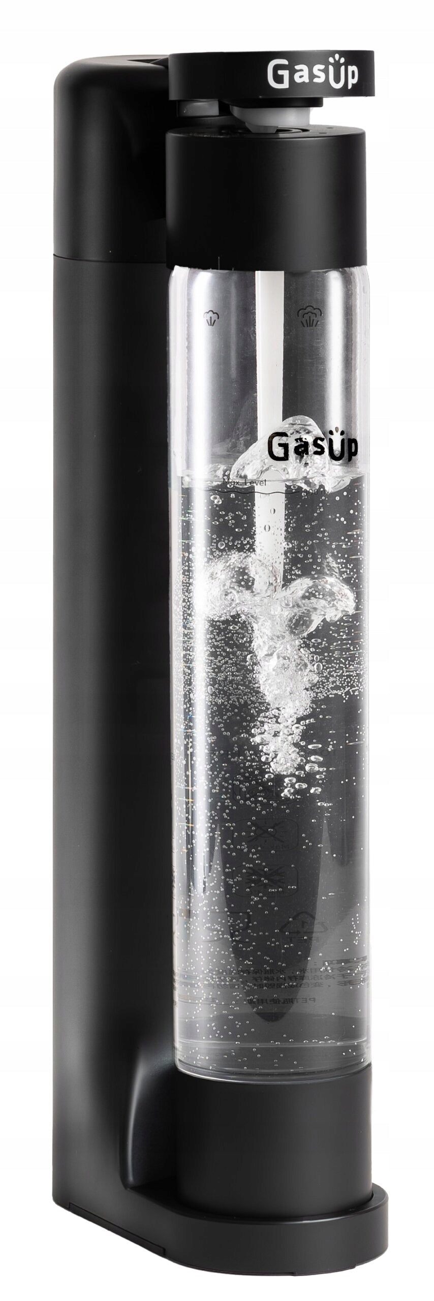 2X Saturator GasUp Quokka Black with 0,8L Bottle and CO2 Cylinder