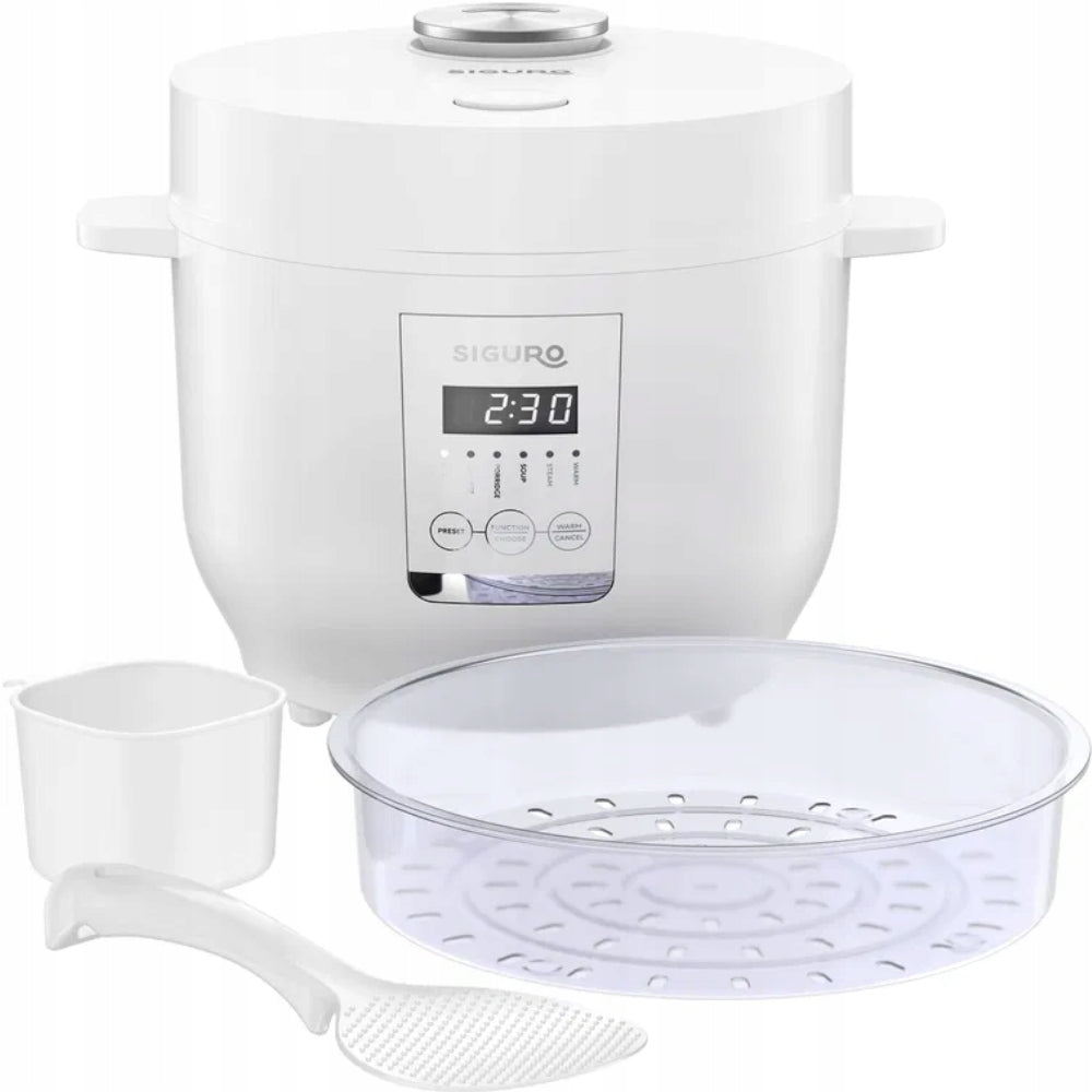 2X Siguro RC-R701W Rice Master Digital Rice Cooker with Steaming Function