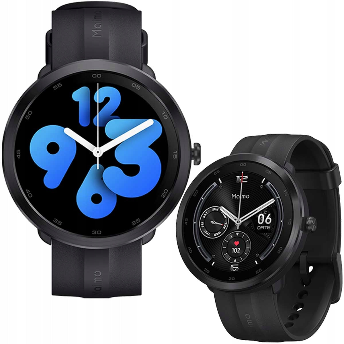 2X Smart Watch 70mai Maimo Watch R SMARTWATCH BLACK Brand Maimo