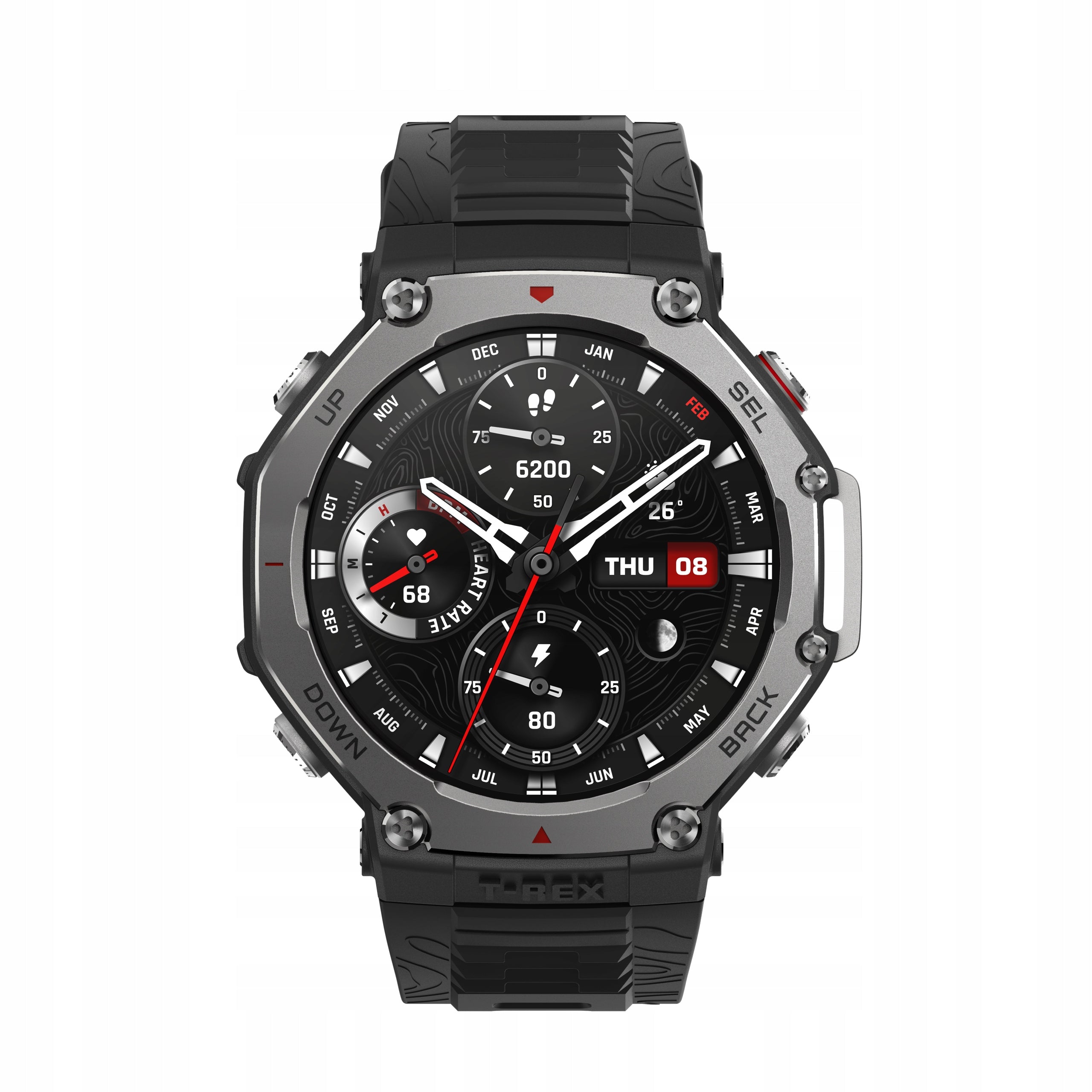 2X Smartwatch AMAZFIT T-Rex 3 Onyx Black Brand Amazfit