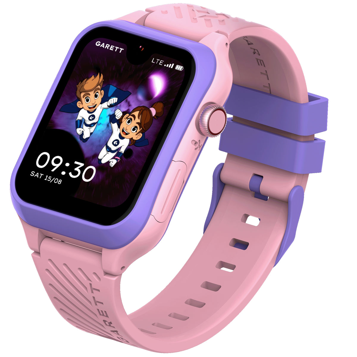 2X Smartwatch Garett Essa 2 AI 4G nanoSIM LTE GPS pink