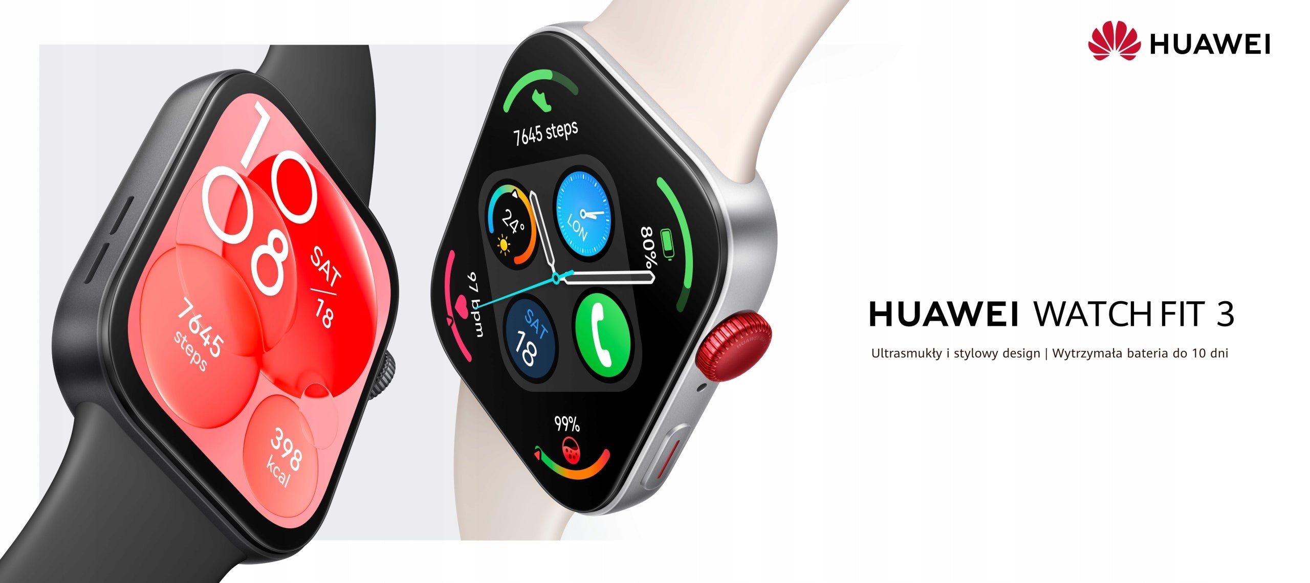 2X Smartwatch Huawei Watch Fit 3 beige Brand Huawei