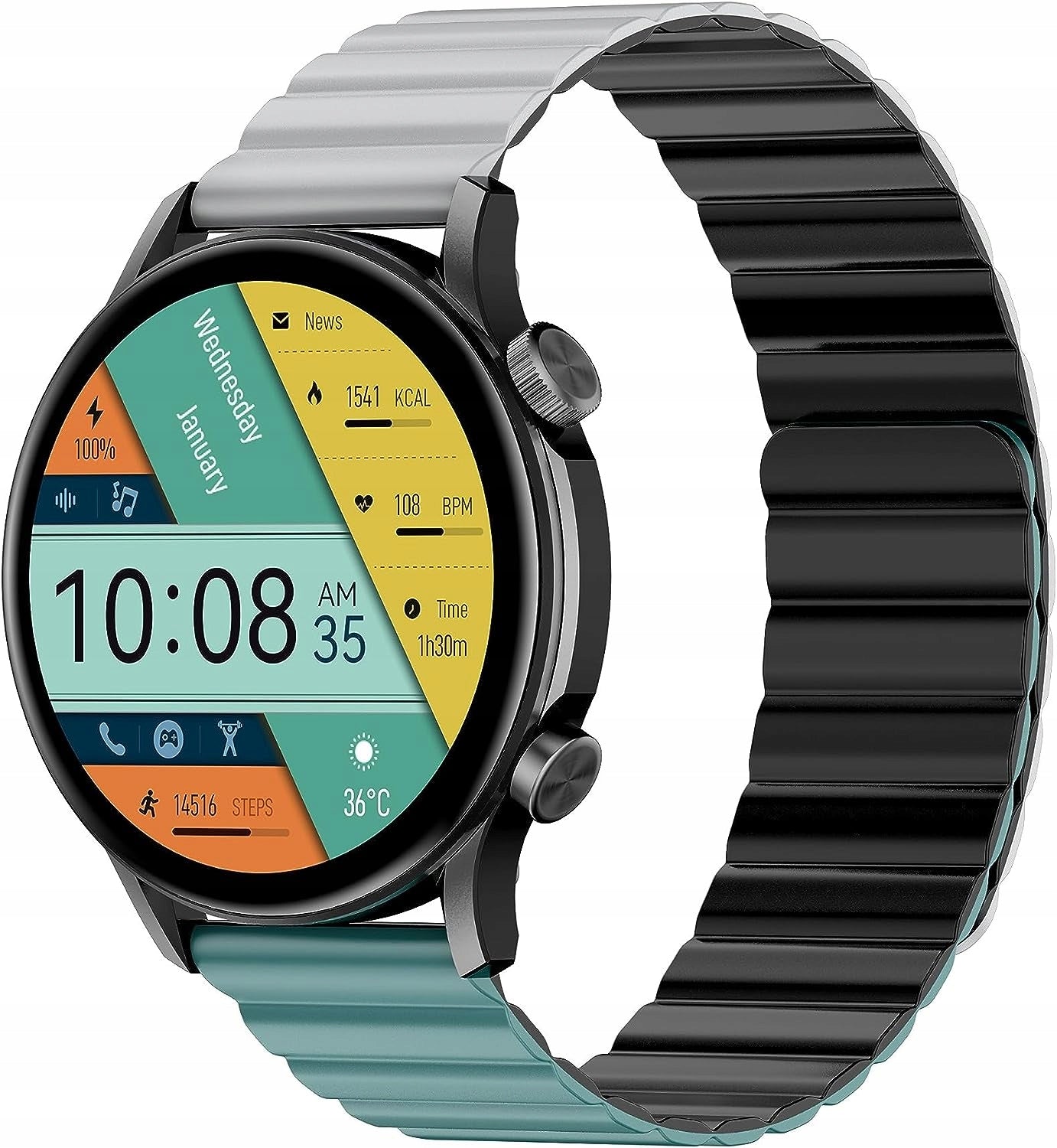 2X Smartwatch Kieslect Calling Watch Kr Pro Ltd gray YFT2061EU