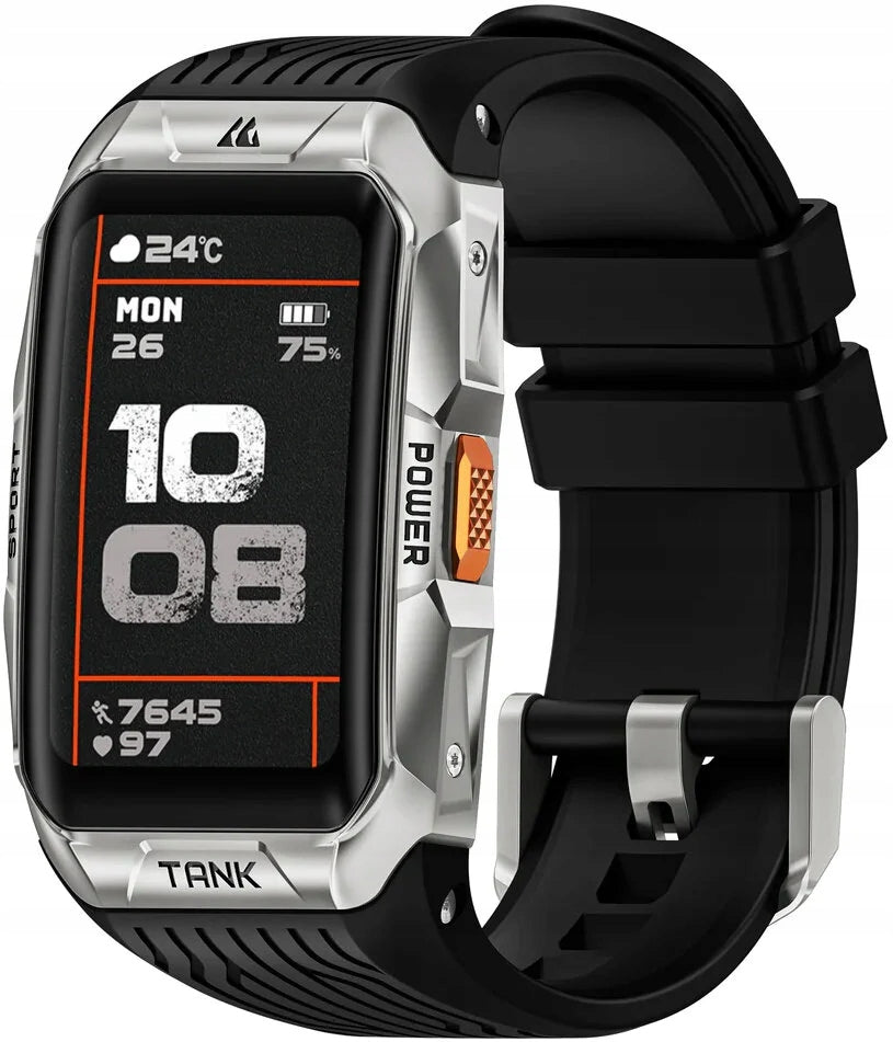 2X Smartwatch Kospet Tank X2 silver Smart Watch watch resistant